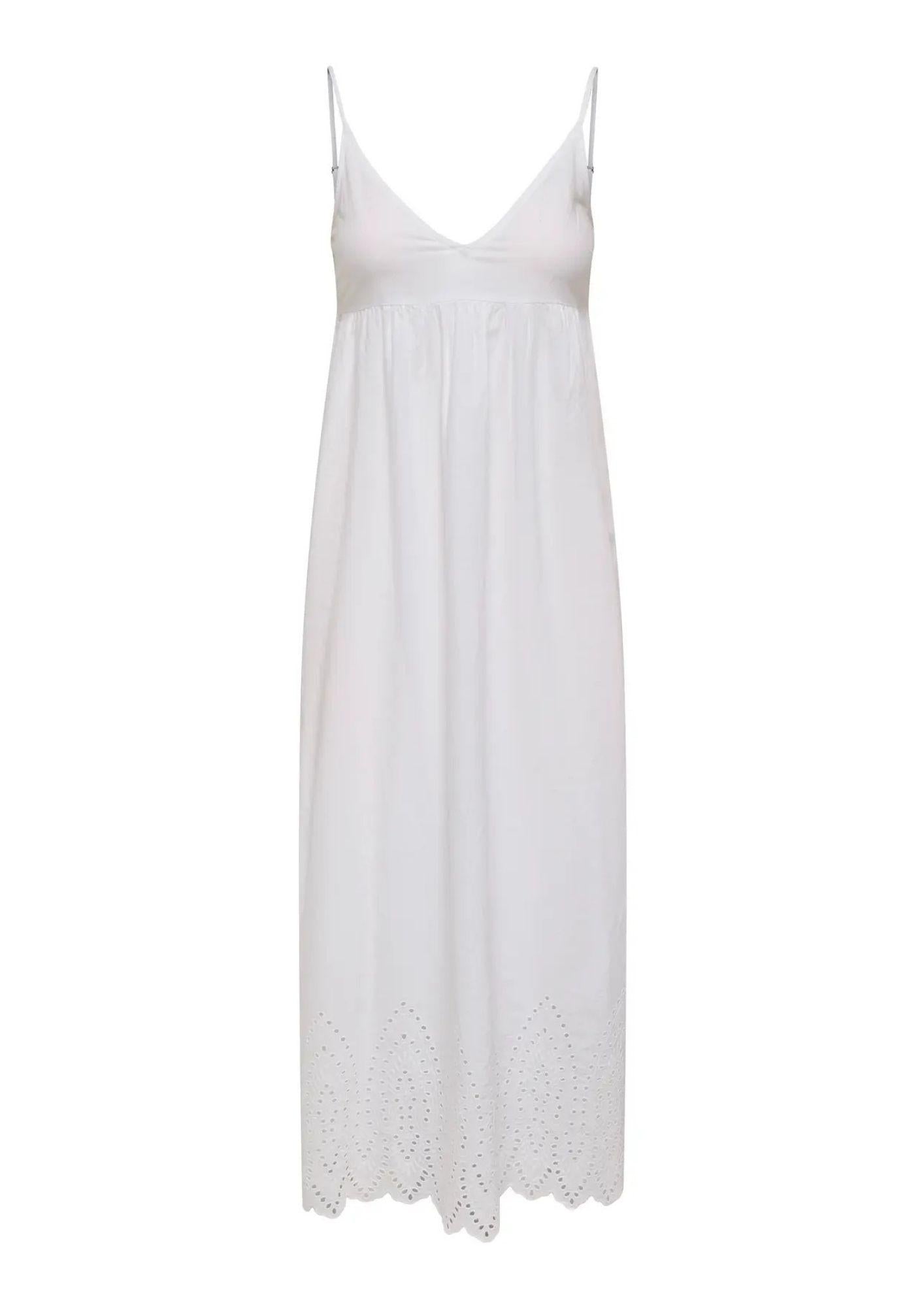 Only Abito Donna Tullum Bianco 15369128 Bright White ONLY