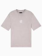 Armani Exchange T-Shirt con logo ricamato Uomo Beige XM000363 AF12308 U6107 ARMANI EXCHANGE