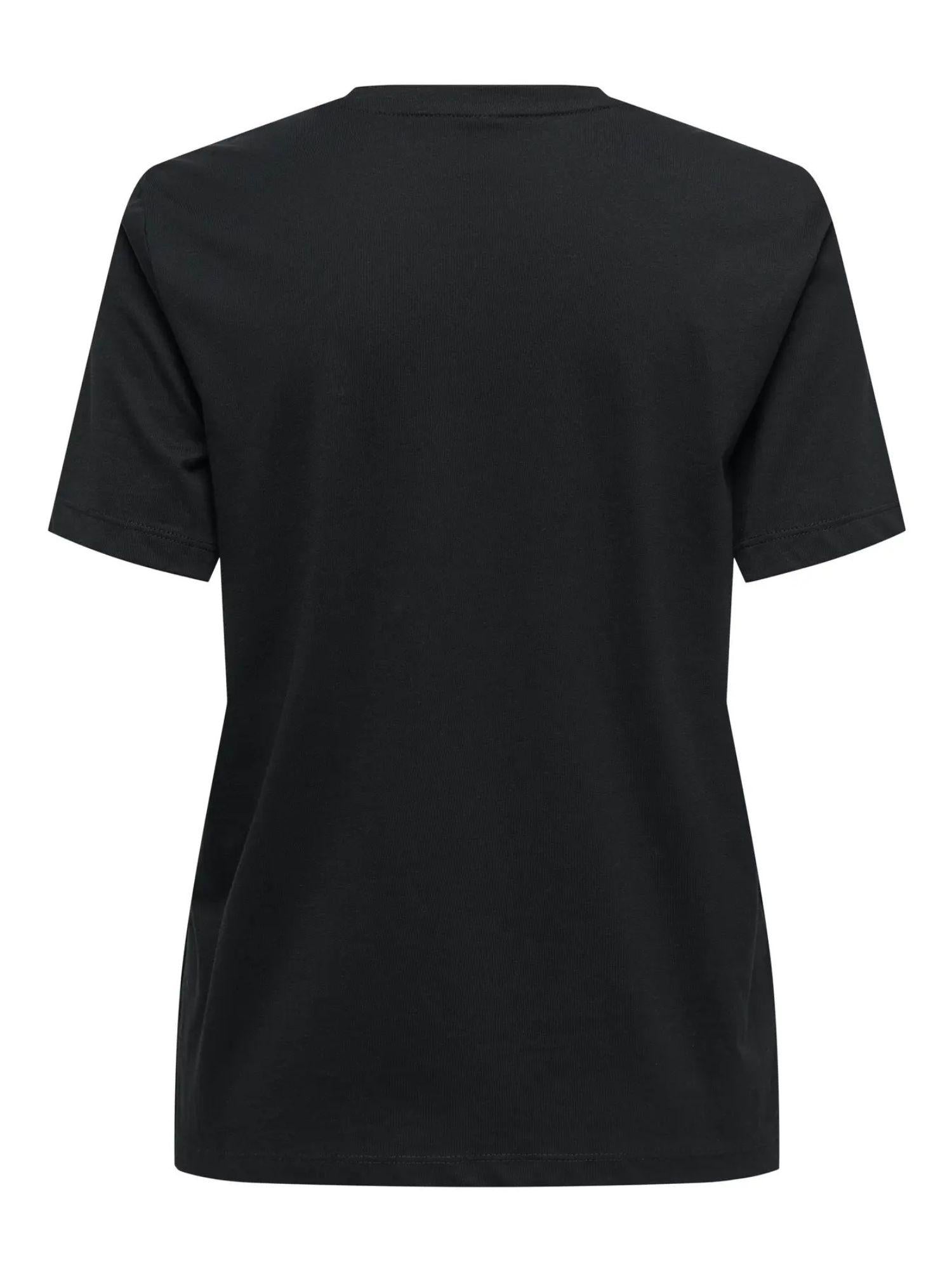 Only T-Shirt Donna Teresa Nero 15316954 Black Friends ONLY
