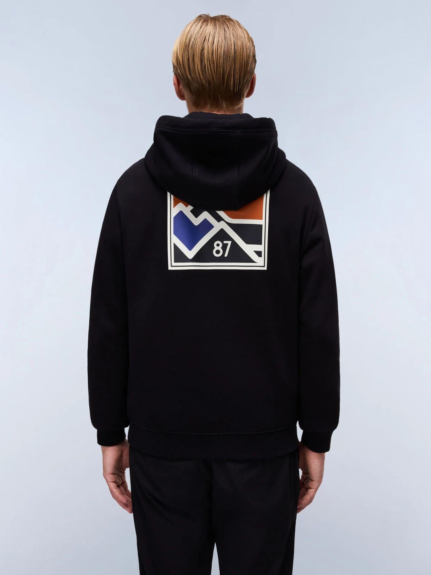 Napapijri Felpa Uomo con Cappuccio Guide Nero NP0A88V4 941 NAPAPIJRI