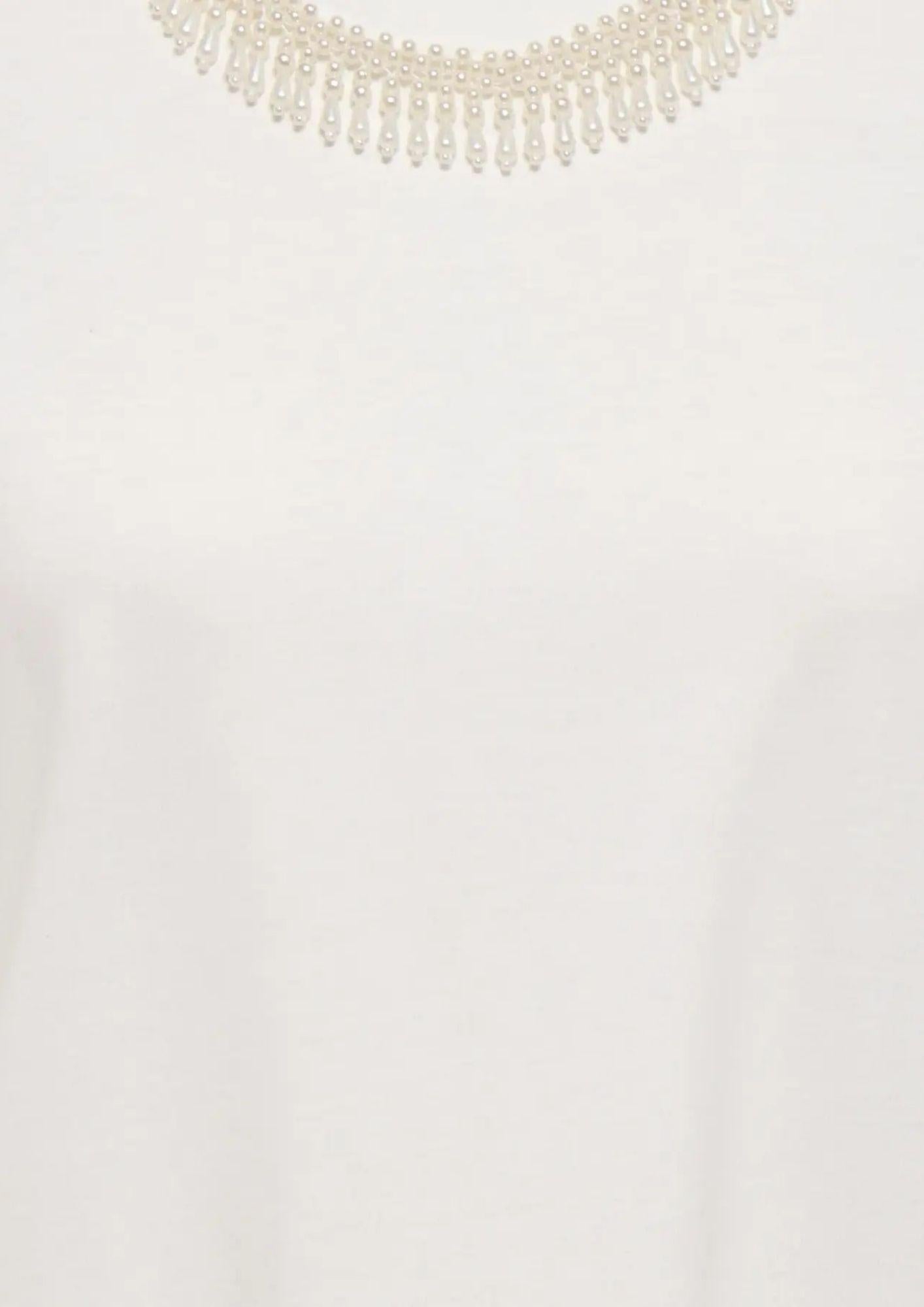 Only Top Donna Parker Bianco 15343568 Cloud Dancer Rhinestone ONLY