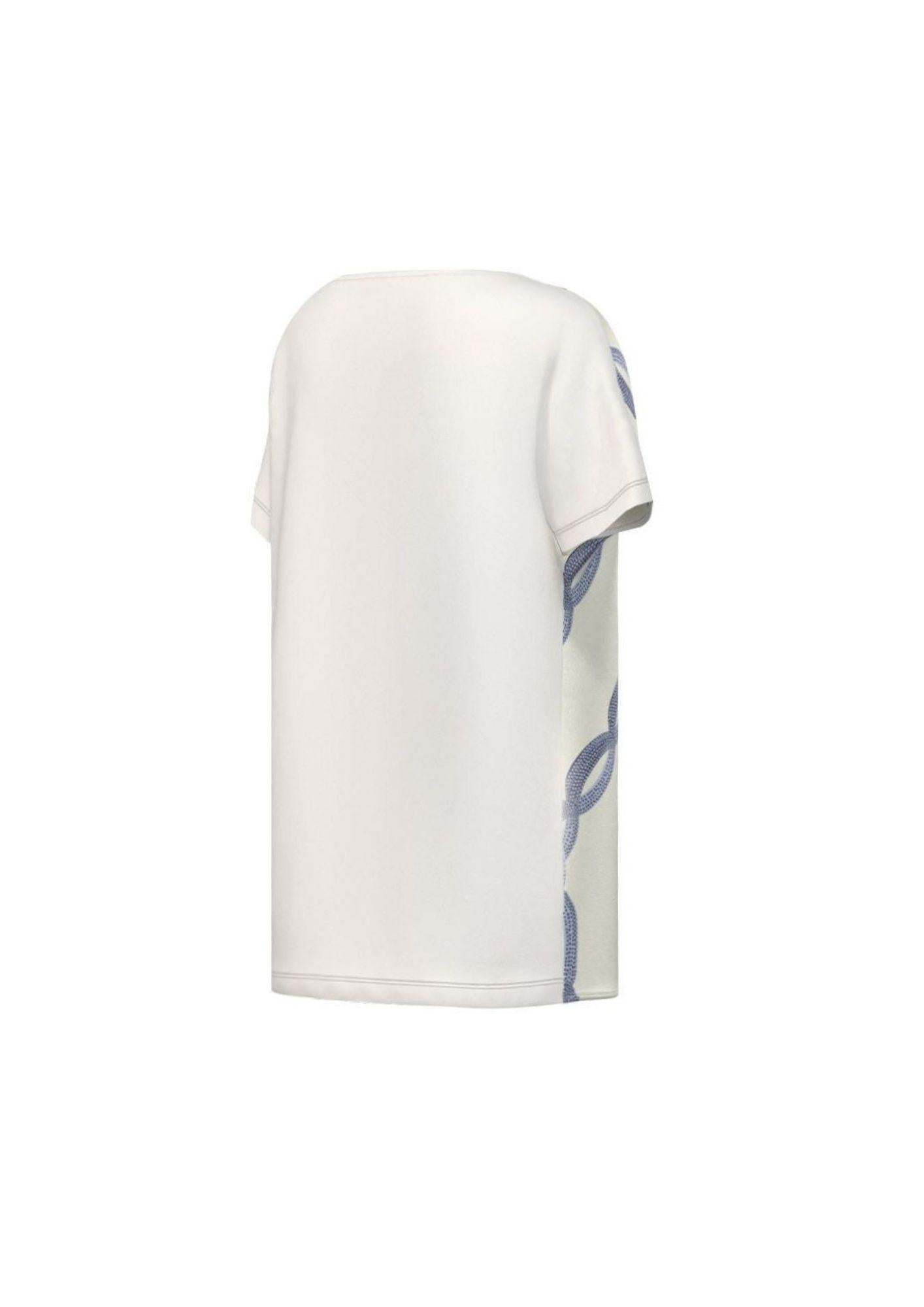 Emme Marella Camicia Donna Emmsansa Bianco Burro e Azzurro 2615111071200 006 EMME MARELLA