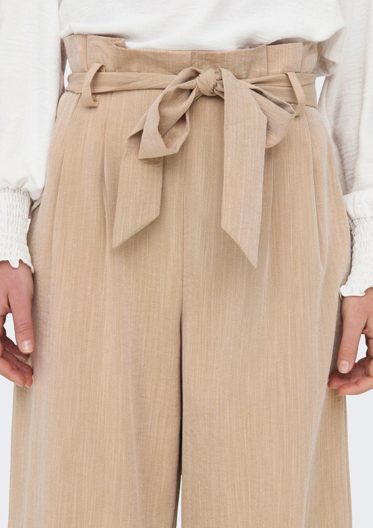 Only Pantalone Donna Marsa Beige Safari 15269628 Safari MELANGE ONLY