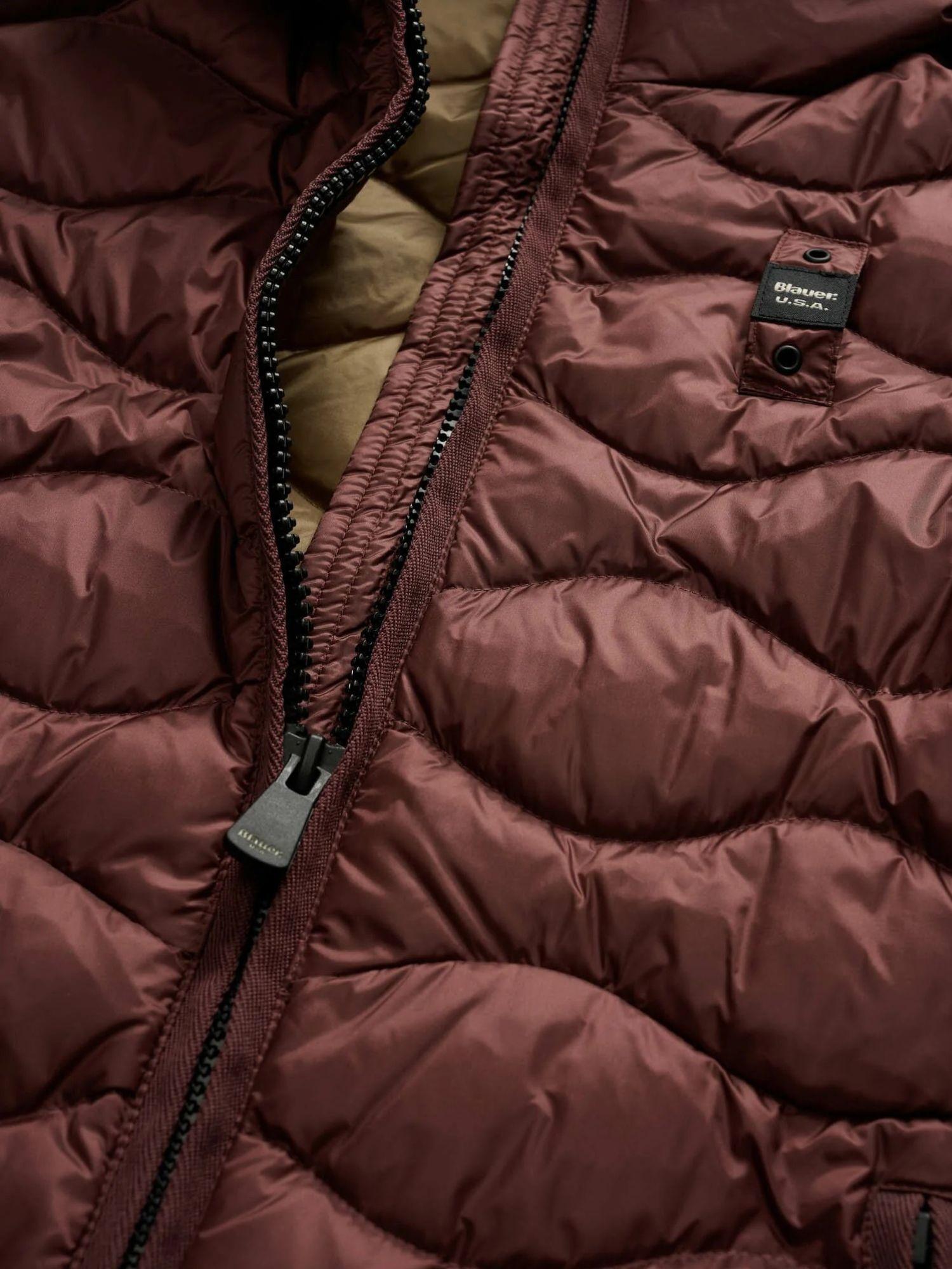 Blauer Piumino Donna Camelia Rosso interno lontra BLDC03095 6047 50A BLAUER