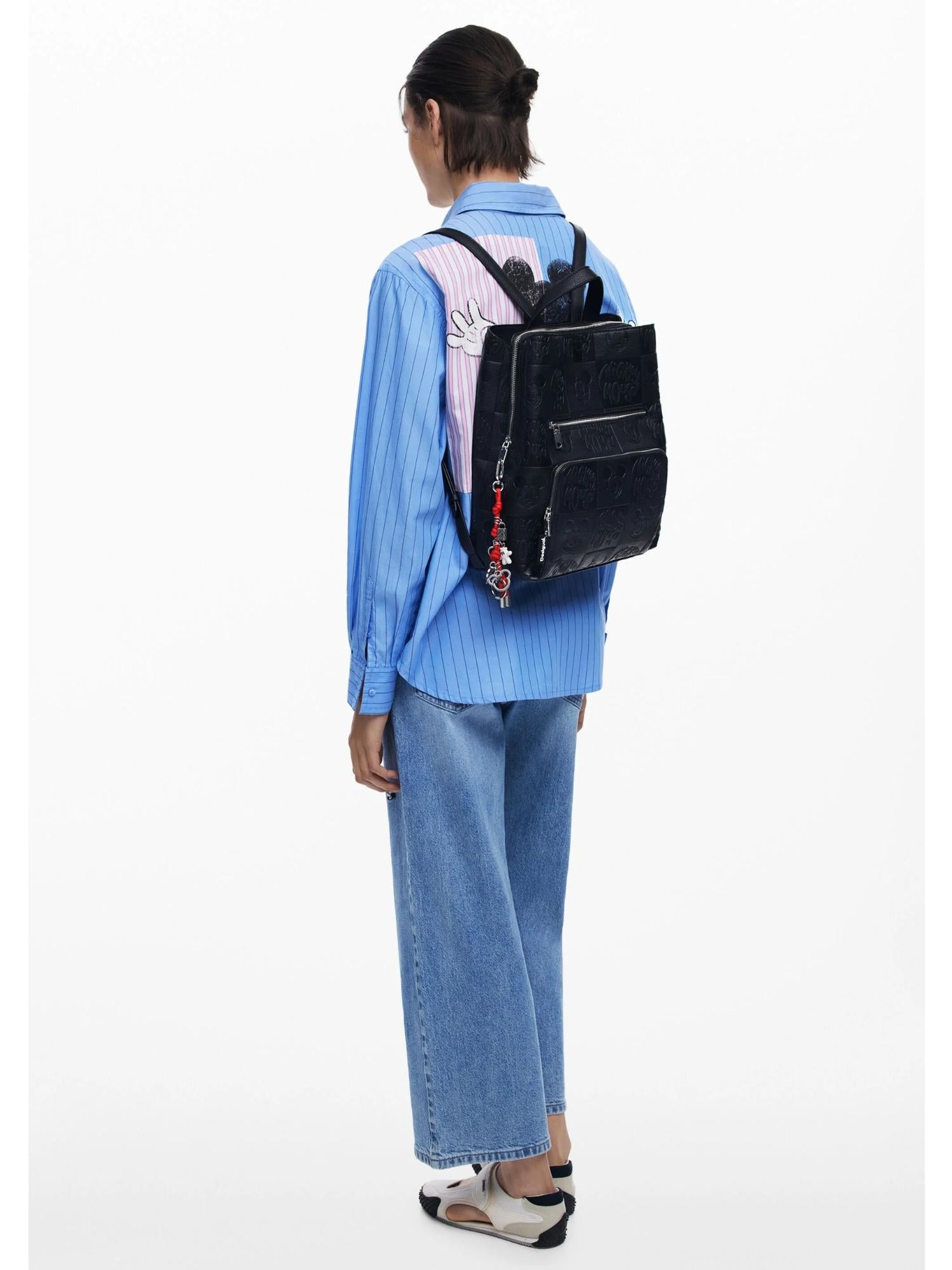 Desigual Zaino convertibile Mickey medio Donna Nero 25WAKP02 2000 DESIGUAL