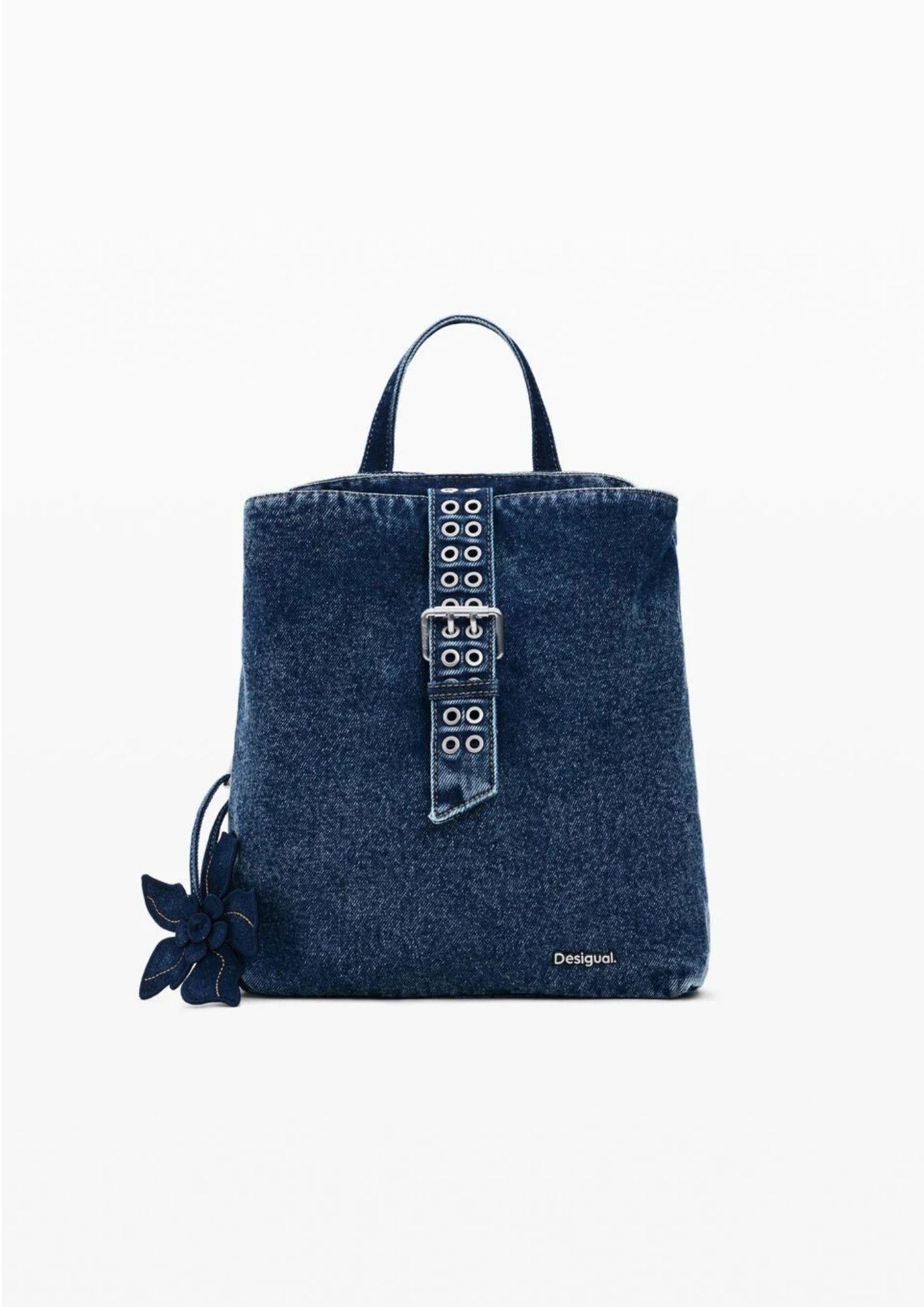Desigual Zaino Donna Backcurio Denim Sumy Mini Blu Denim 26SAKD03 5008 DESIGUAL