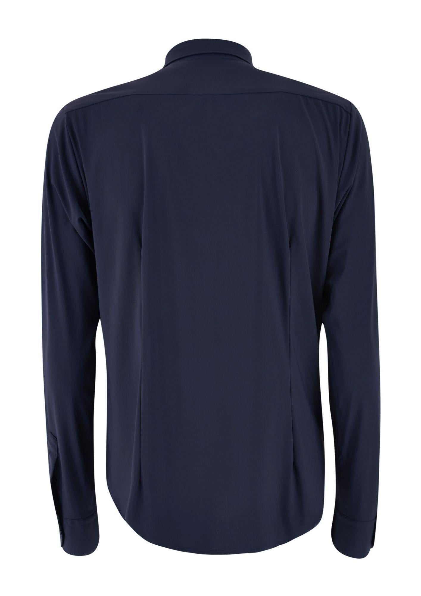 Yes Zee Camicia Uomo Collo Alla Francese Blu Navy C505 OQ00 0710 YES ZEE