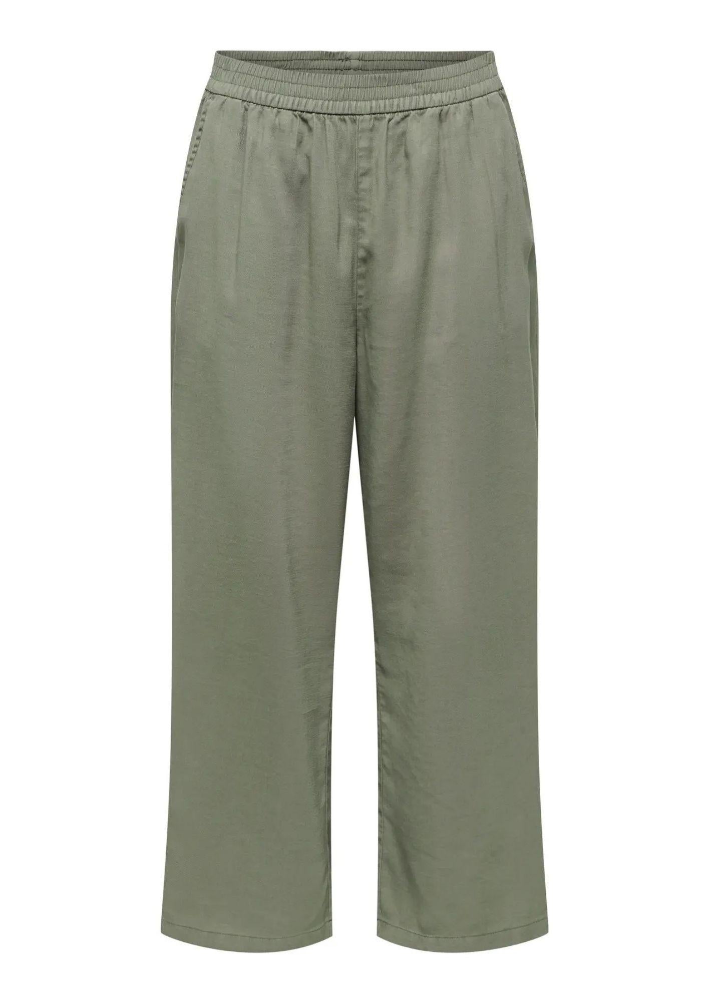 Only Pantalone Donna Aris Verde Oliva 15364124 Smokey Olive ONLY