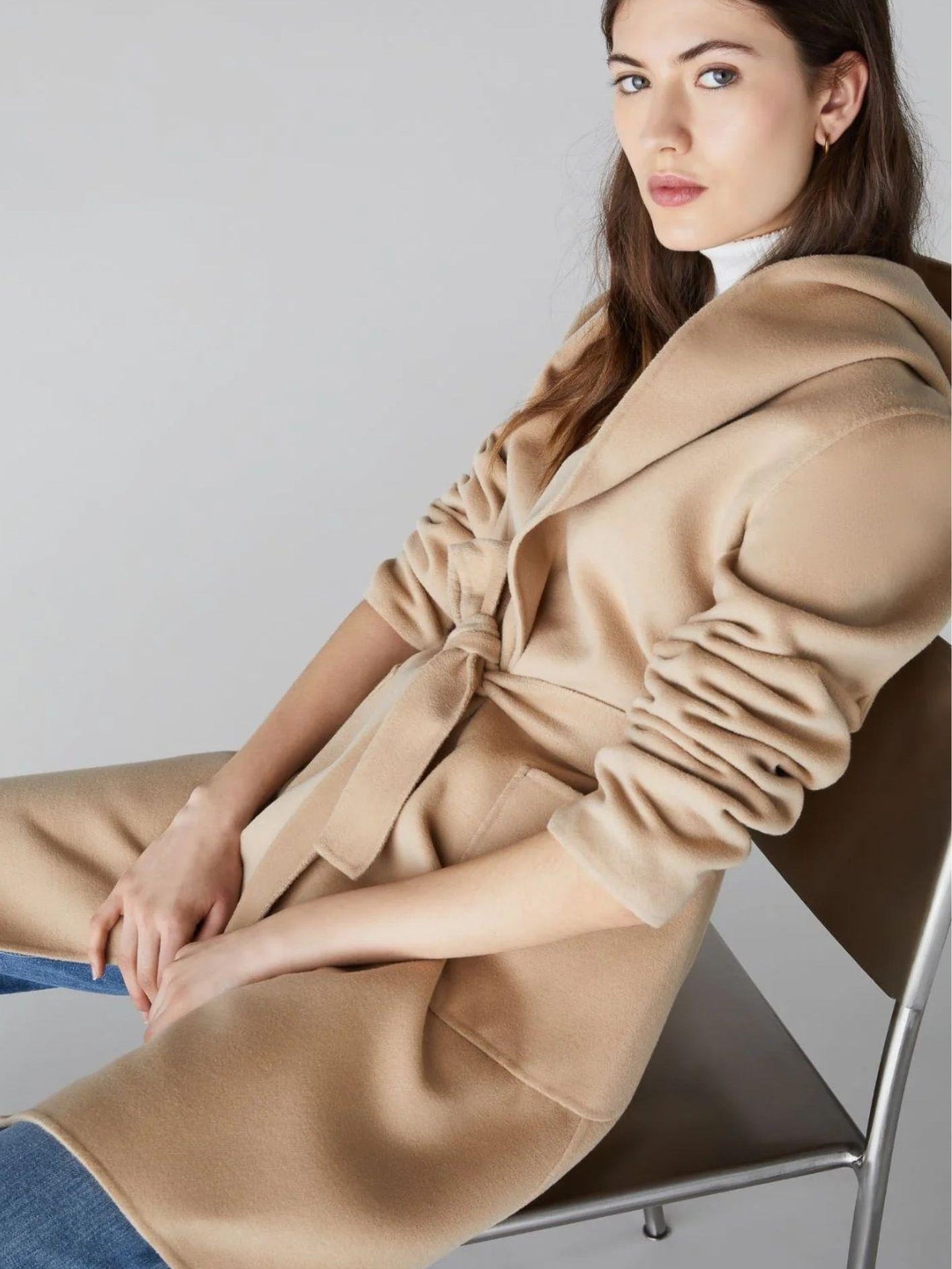 Emme Marella Cappotto Donna Oblato Cammello 2525016011200 003 EMME MARELLA