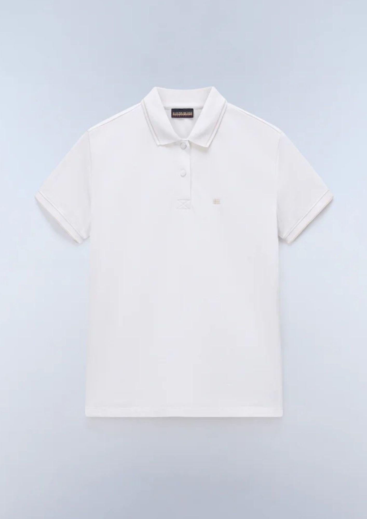 Napapijri Polo Donna Aurora Bianca NP0A4H97 N1A NAPAPIJRI