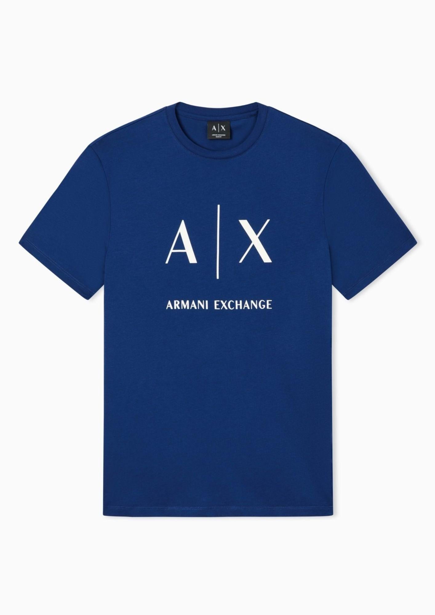 Armani Exchange T-Shirt Uomo Blu XM002683 AF10356 UB131 ARMANI EXCHANGE