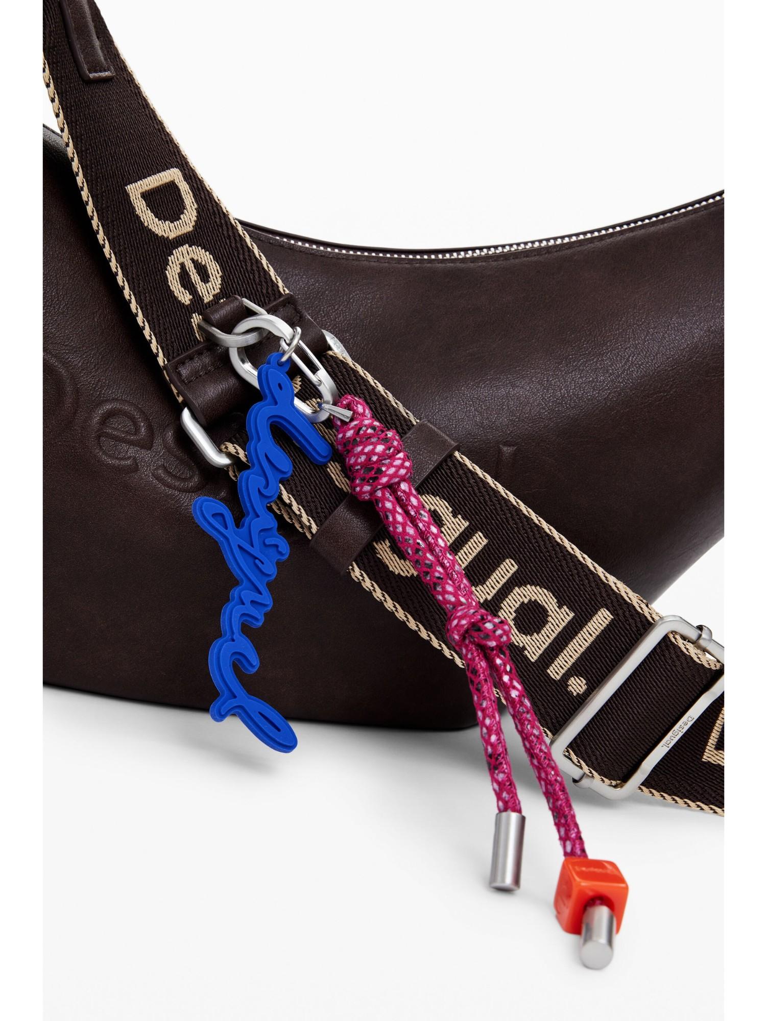 Desigual Borsa a tracolla media con logo 3D Donna Marrone 25WAXPAX 6009 DESIGUAL