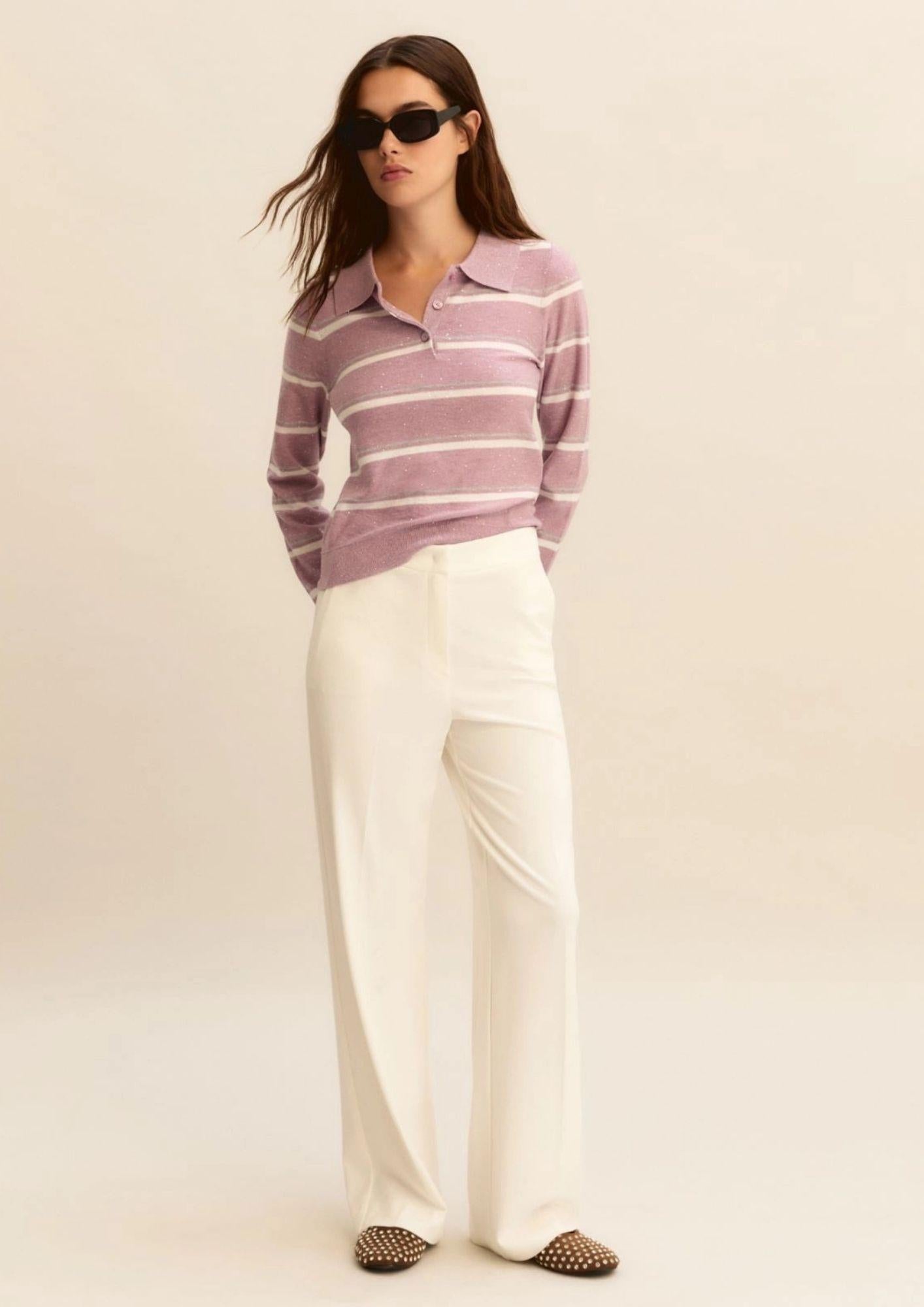 Emme Marella Pantalone Donna Emmpalace Bianco 2615781031200 001 EMME MARELLA