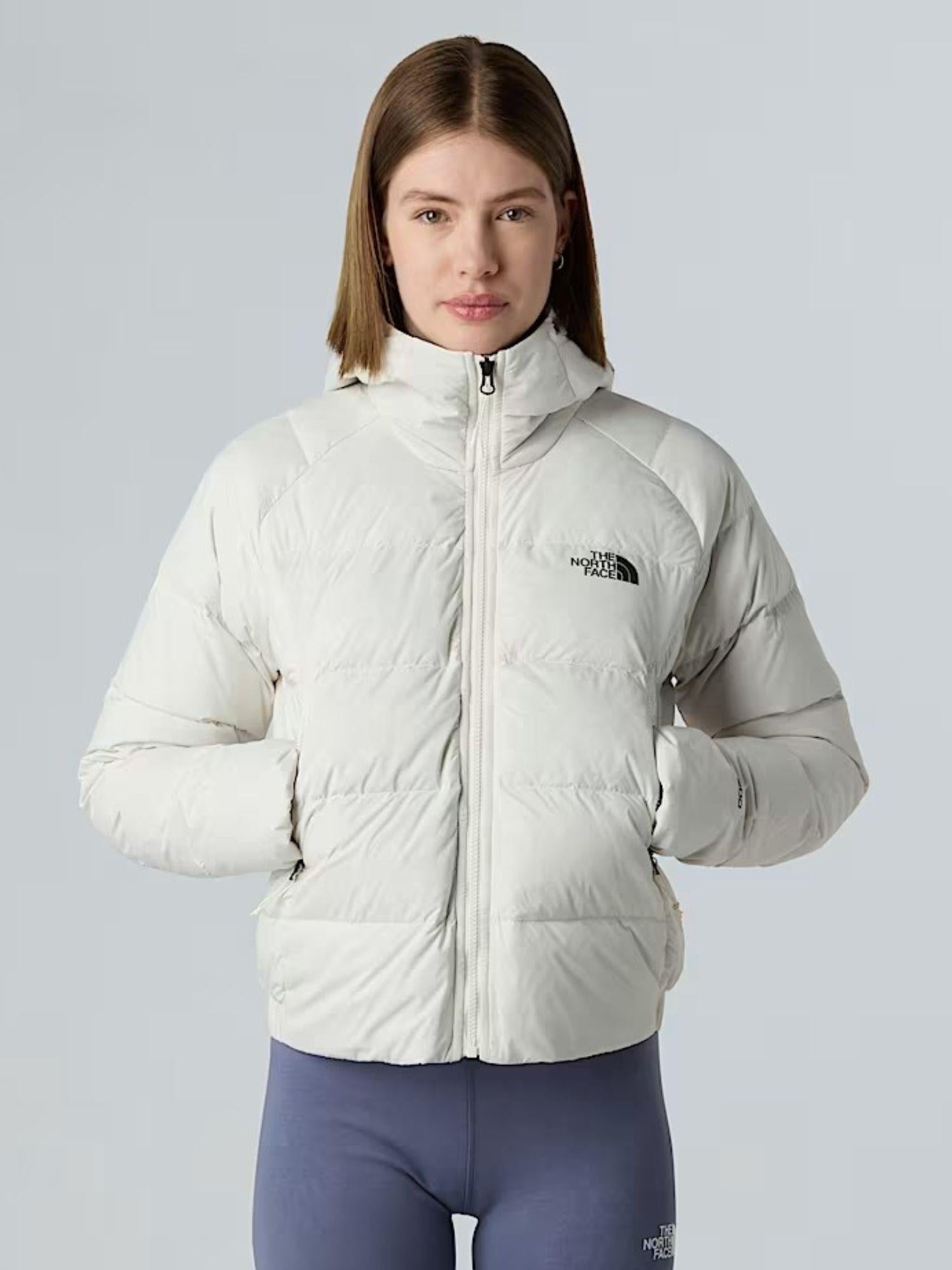 The North Face Giacca in Piumino con Cappuccio Donna Hyalite White Dune NF0A8E75 QLI THE NORTH FACE