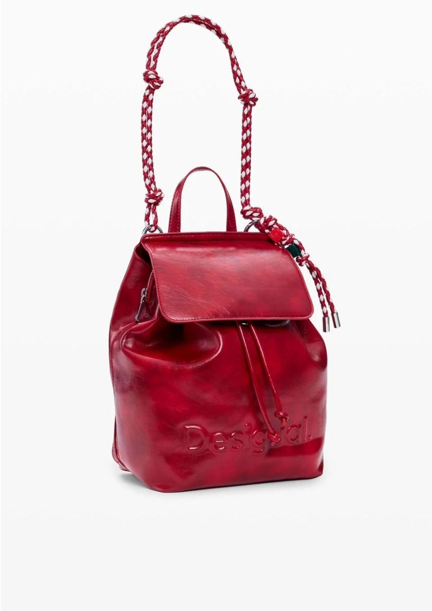 Desiagual Zaino Backhalf Logo Luena Mini Red Rosso 26SAKP20 3000 DESIGUAL