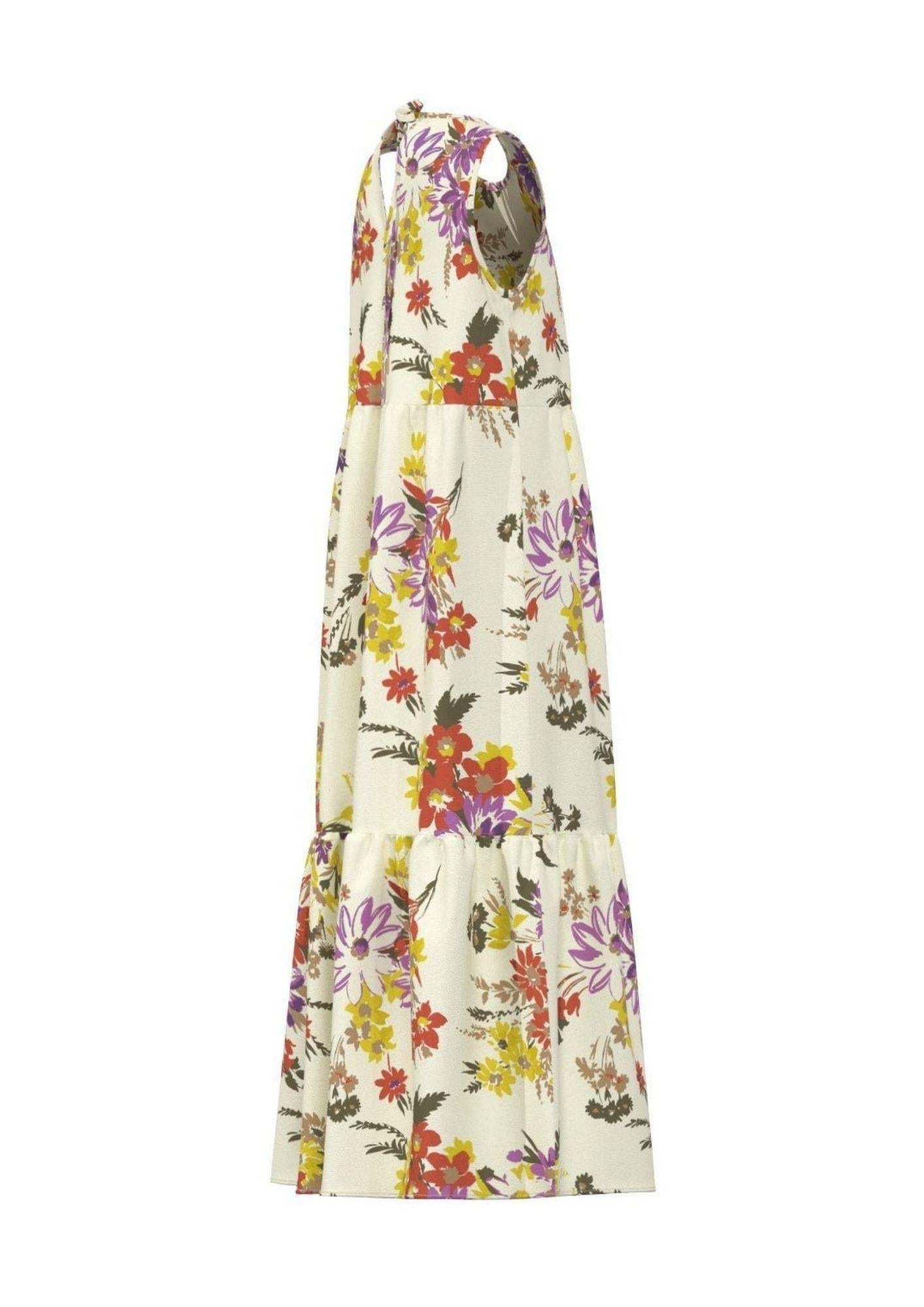 Emme Marella Vestito Donna Emmtabarin Bianco Burro Fiore Sole 2615221442200 001 EMME MARELLA