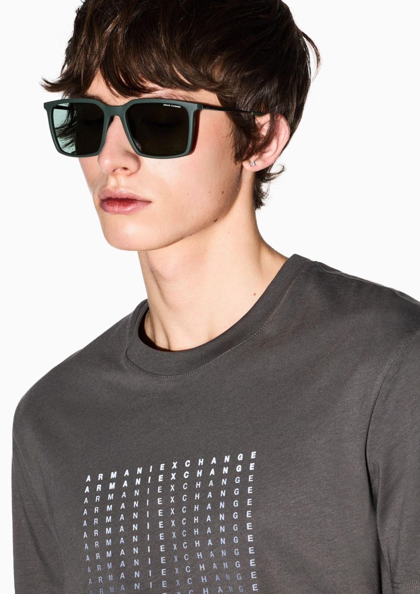 Armani Exchange T-Shirt Uomo Beige XM002519 AF10334 U8144 ARMANI EXCHANGE