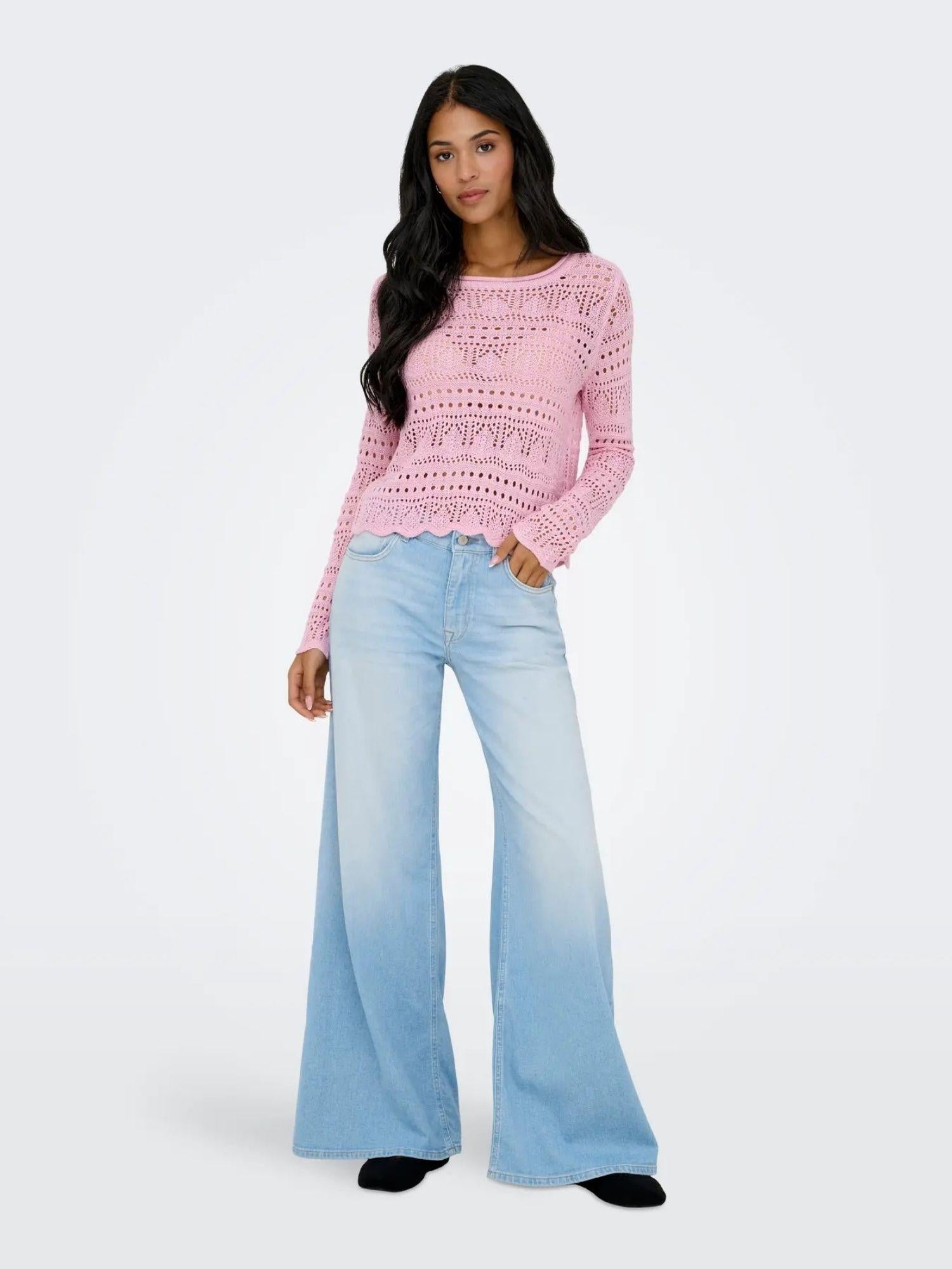 Jacqueline De Yong Maglia Donna Fragrant Lilac Jdysun 15287384 Fragrant Lilac JACQUELINE DE YONG