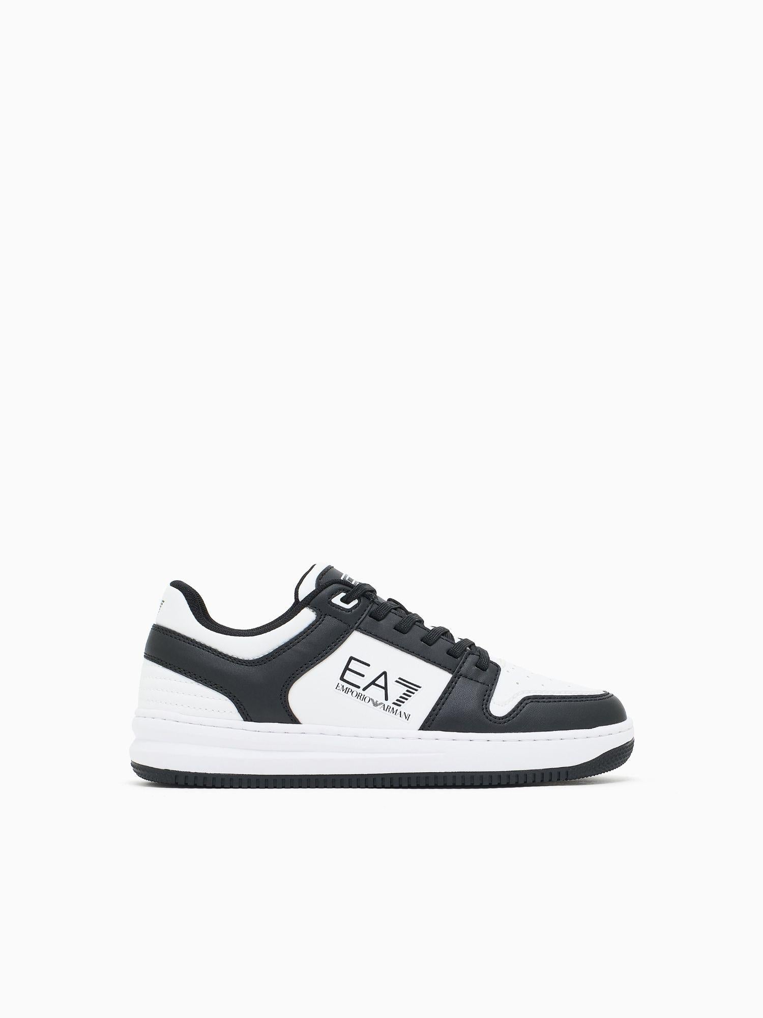 EA7 Emporio Armani Sneakers Uomo Slasher Nero Bianco 7X000345 AF11988 MC001 EA7 EMPORIO ARMANI