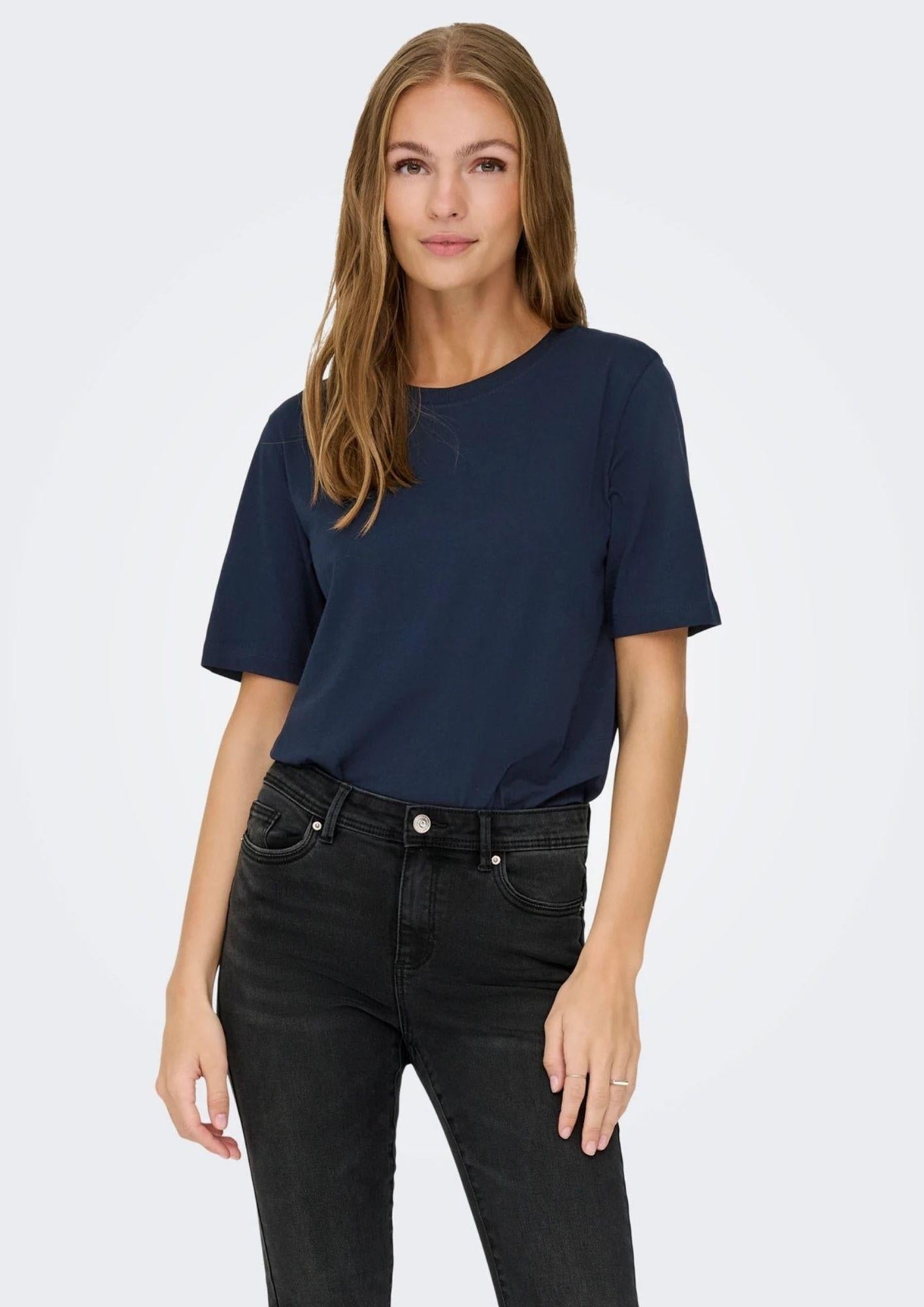 Jacqueline De Yong T-Shirt Donna Rex Blu Sky Captain 15344612 Sky Captain JACQUELINE DE YONG