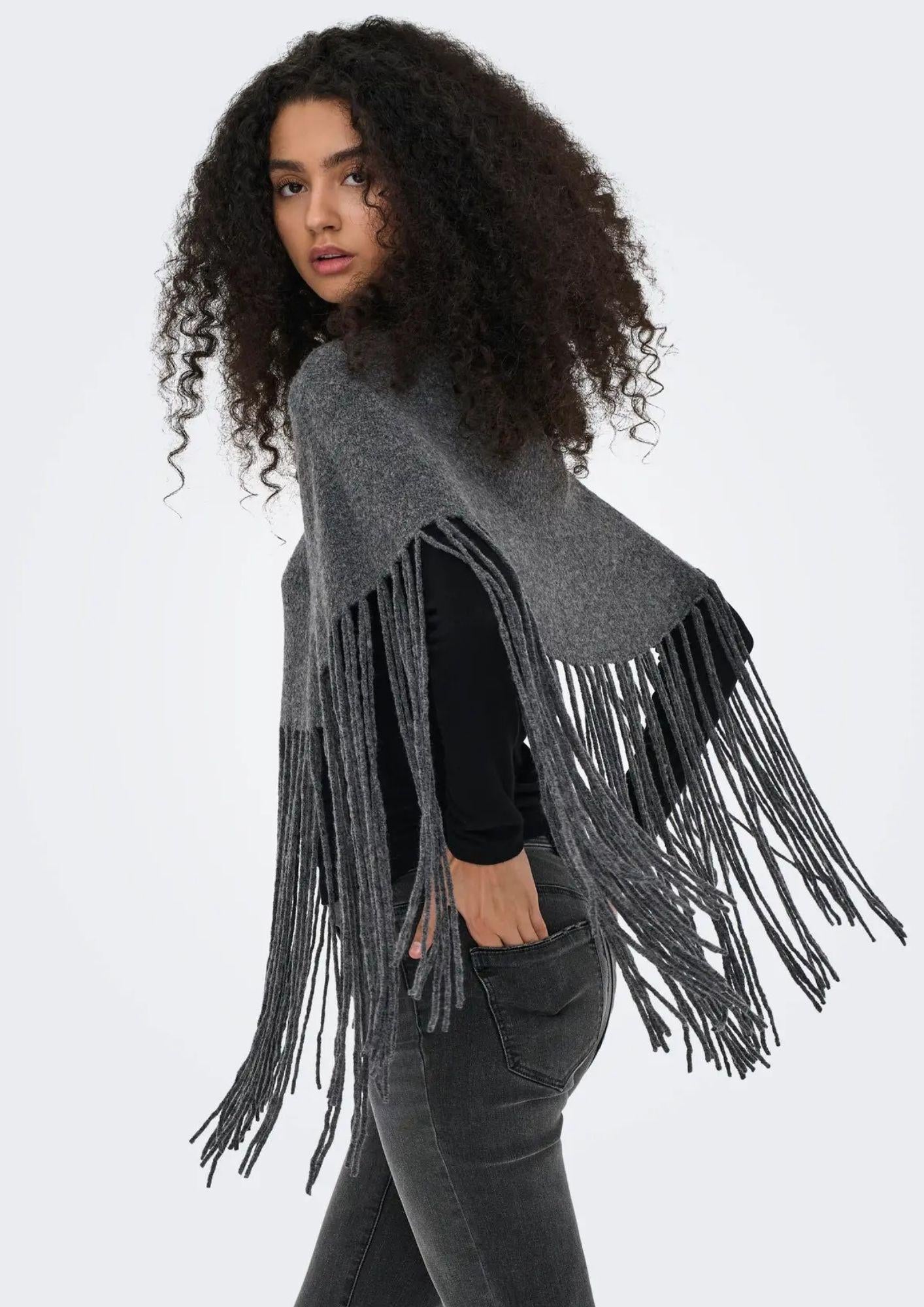 Jacqueline De Yong Bolero Donna Andrea Grigio Medio 15356040 Dark Grey Melange JACQUELINE DE YONG