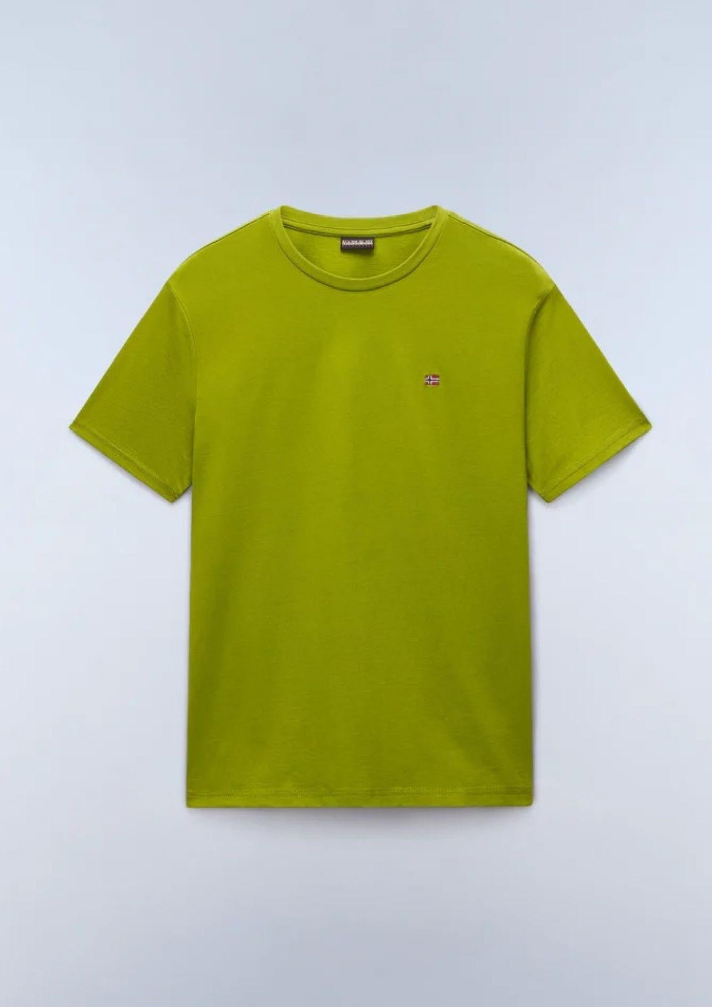 Napapaijri T-Shirt Uomo Verde Oro NP0A4H8D G3B NAPAPIJRI