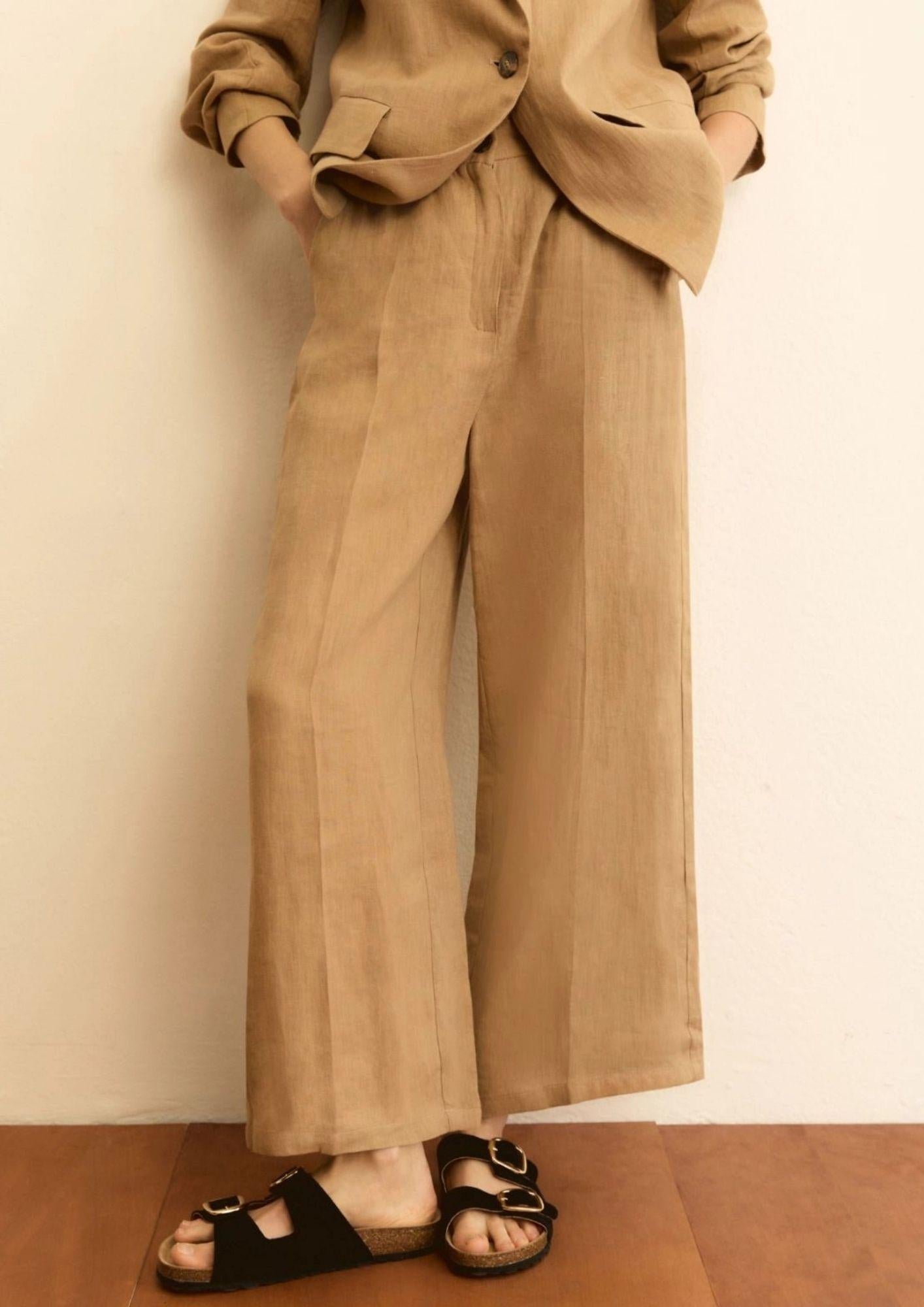 Emme Marella Pantalone Donna Emmclava Sabbia 2615131182200 004 EMME MARELLA