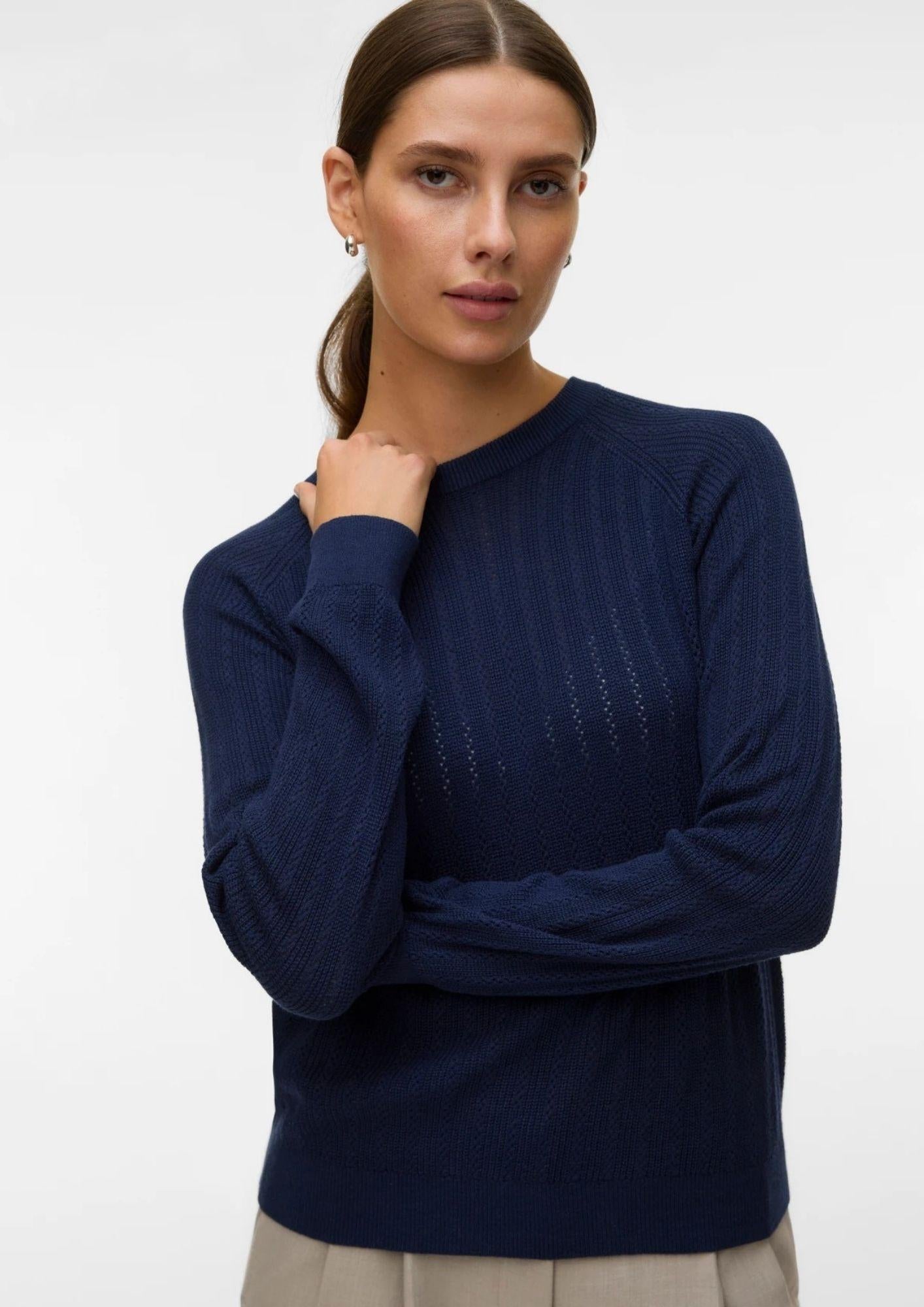 Vero Moda Pullover Donna Newlex Blu Navy 10340560 Navy Blazer VERO MODA