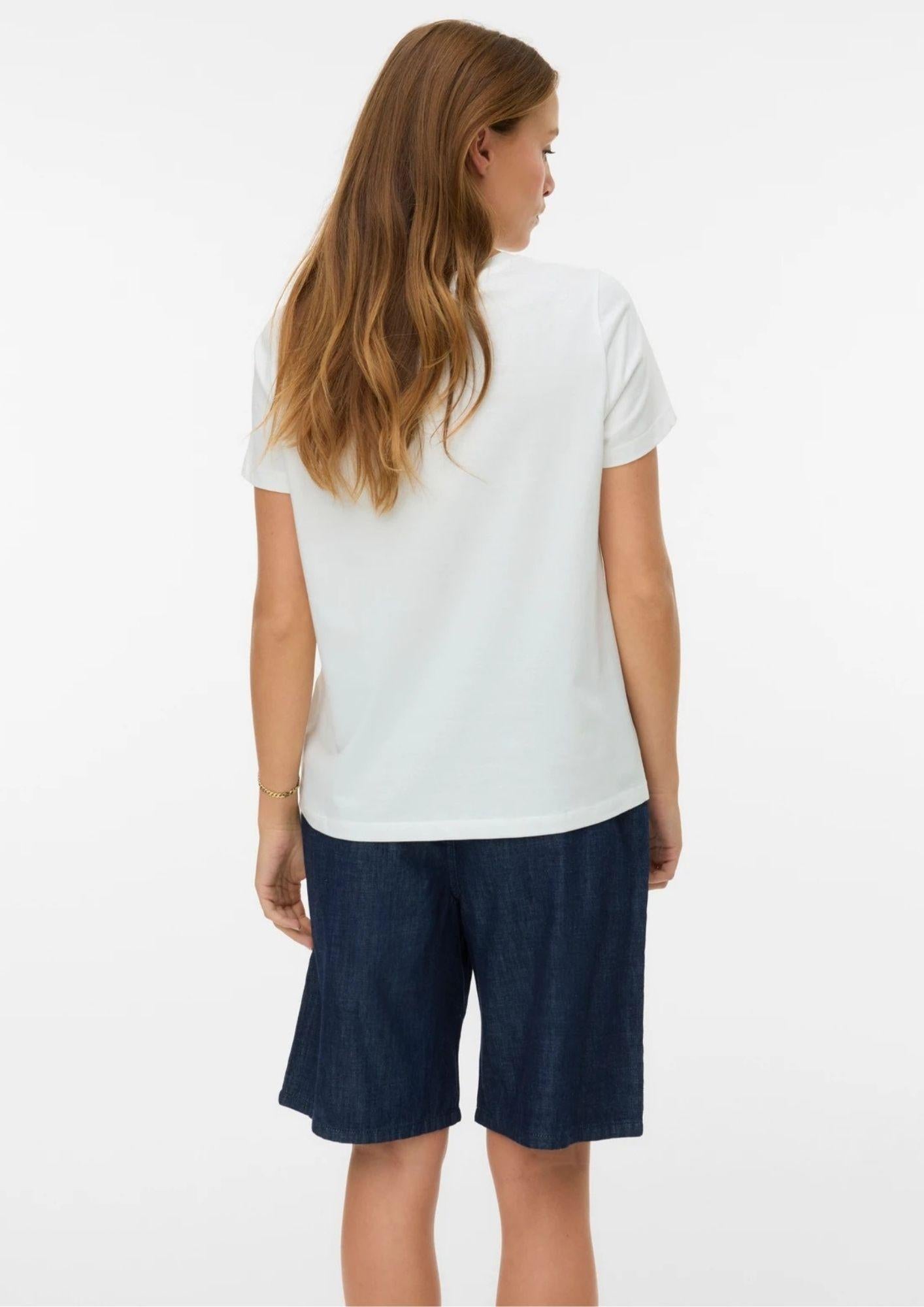 10341639 Snow White PRINT WITH BLACK VERO MODA