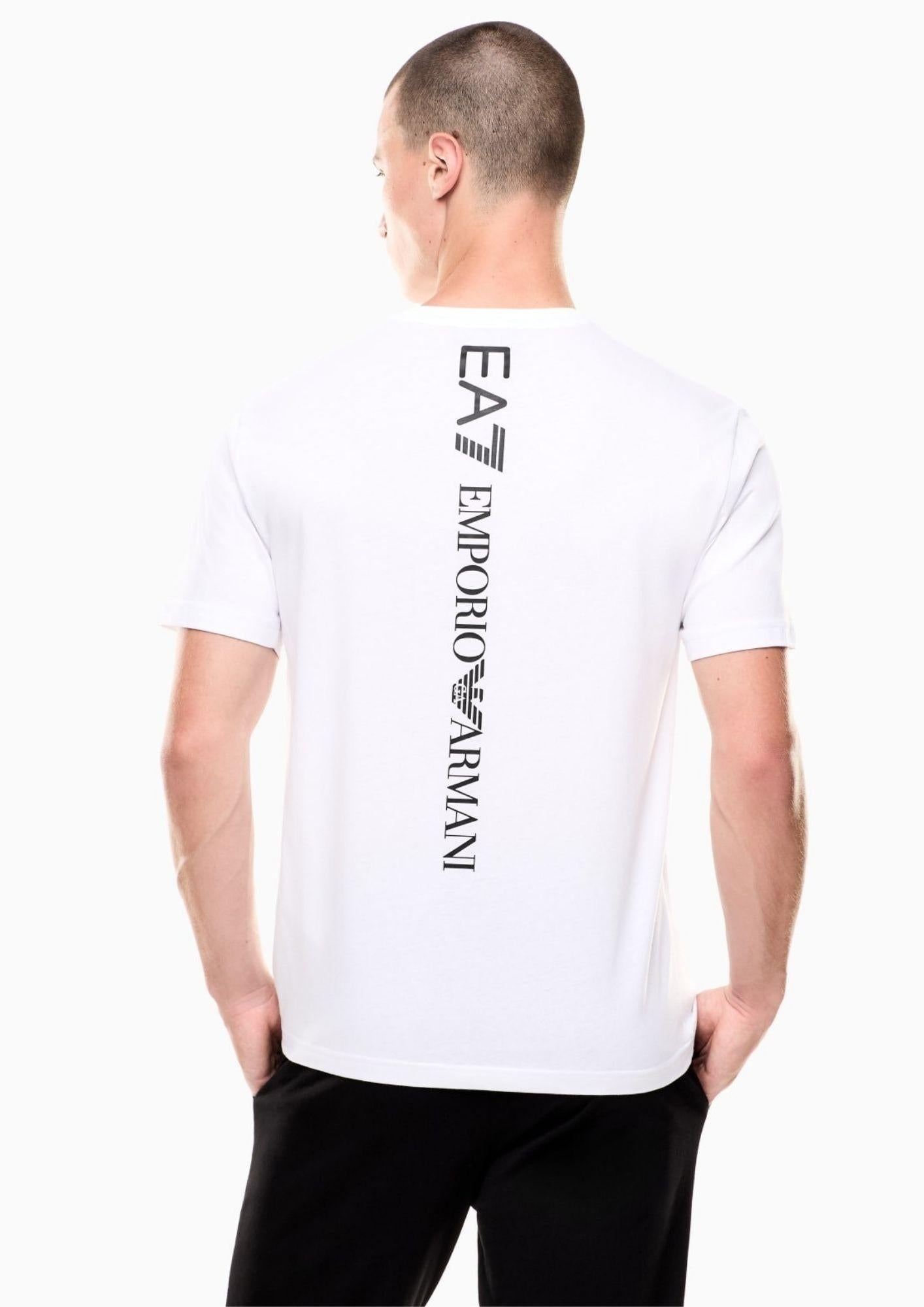 EA7 Emporio Armani T-Shirt Uomo Bianca 7M000567 AF10375 M0003 EA7 EMPORIO ARMANI