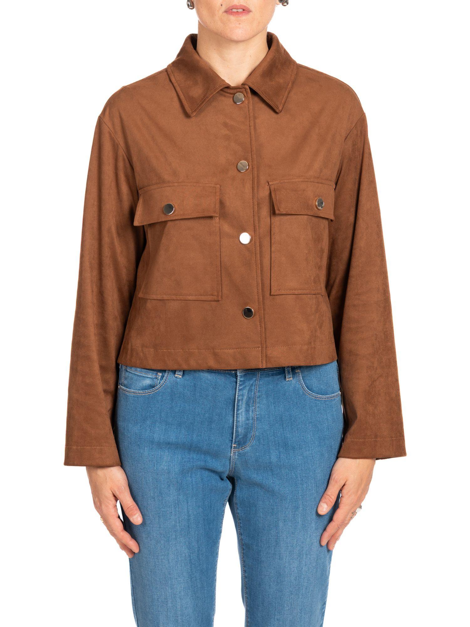 Diana Gallesi Giacca Donna Marrone Cuoio R004R002370N 22 DIANA GALLESI