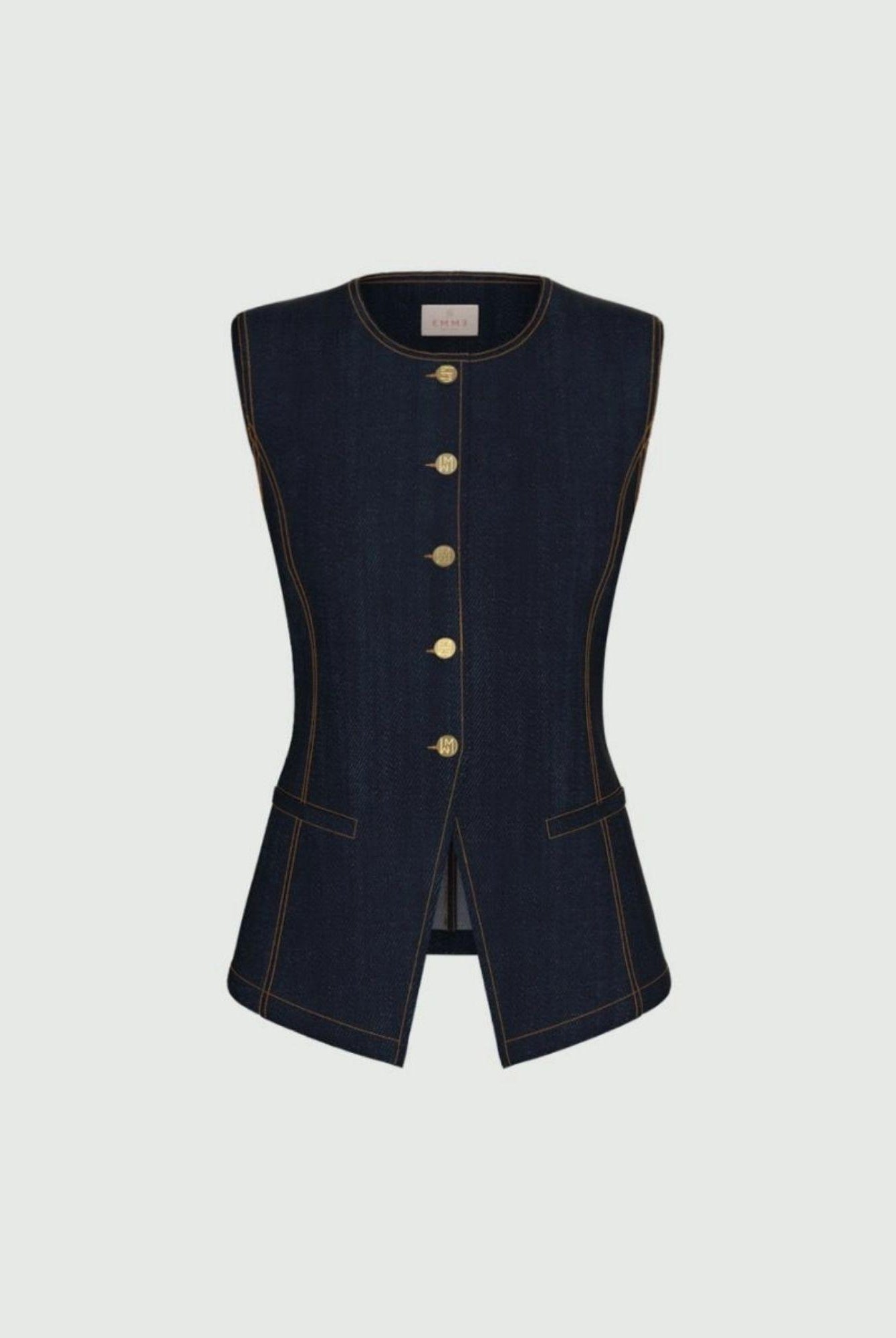 Emme Marella Gilet Donna Emicachi Blu 2615151014200 001 EMME MARELLA