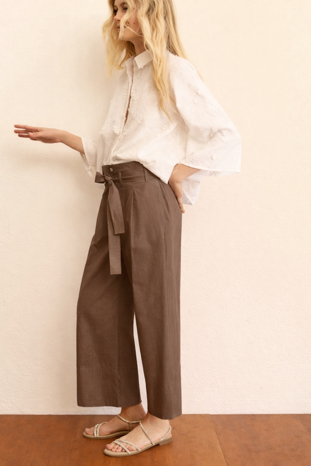 Emme Marella Pantalone Donna Emmboero Tortora 2615131112200 004 EMME MARELLA
