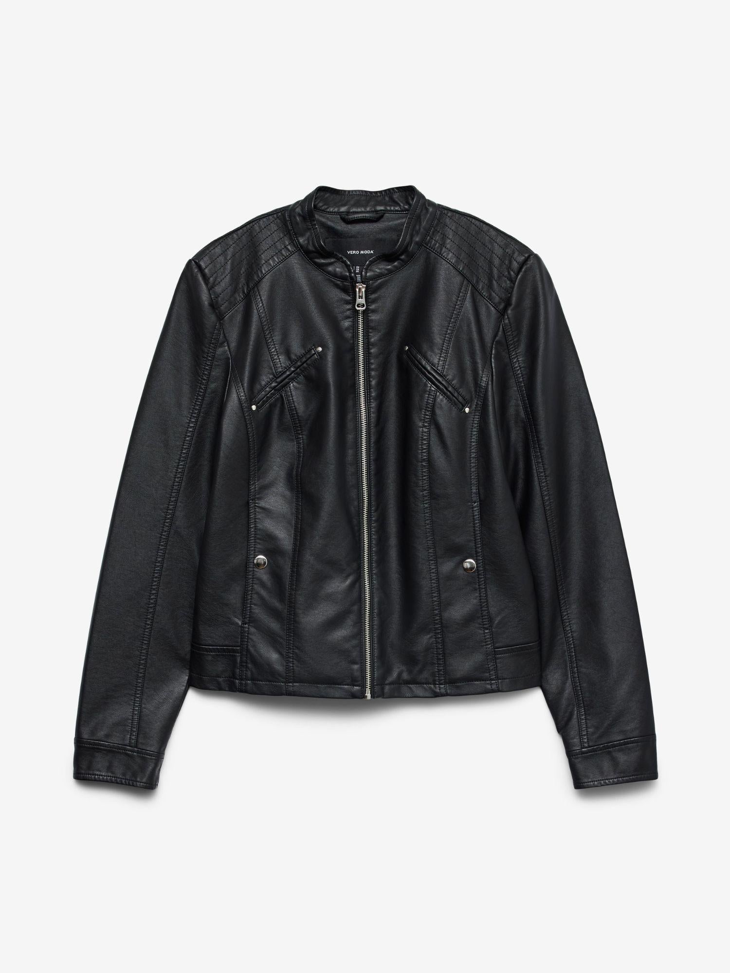 Vero Moda Giacca Biker Donna Favodona Nero 10288555 Black VERO MODA