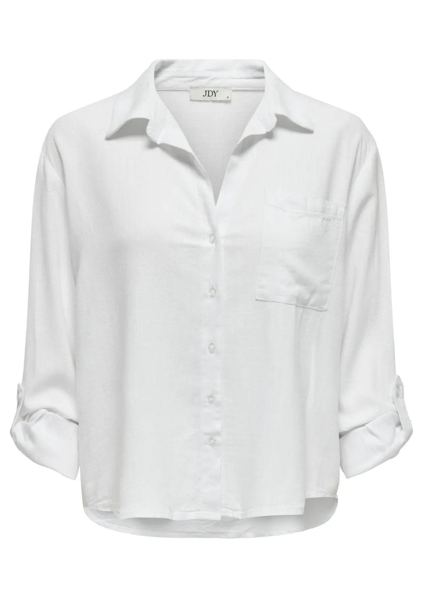 Jacqueline De Yong Camicia Donna Caya Bianca 15346548 Bright White JACQUELINE DE YONG