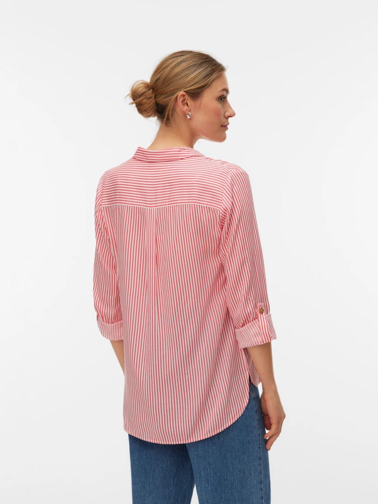 Vero Moda Camicia Donna Coral Paradise Snow White Vmbumpy 10275283 Coral Paradise VERO MODA