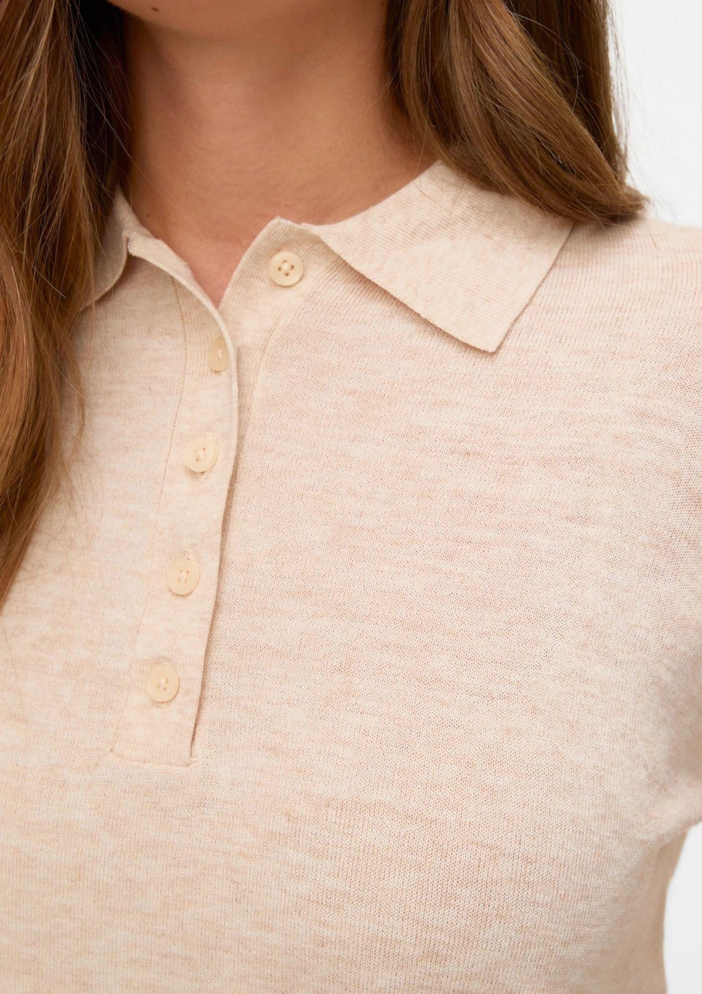 Aware Maglione Donna Sikita Beige 10331614 Natural Melange VERO MODA