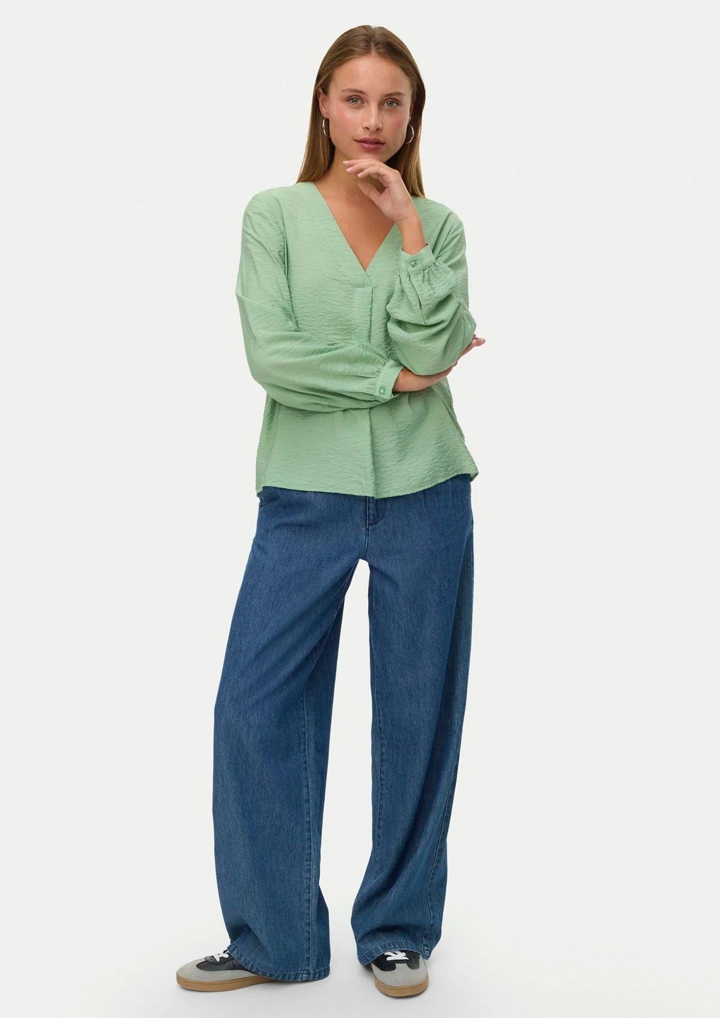 Vero Moda Blusa Donna Urli Verde 10338835 Mistletoe VERO MODA