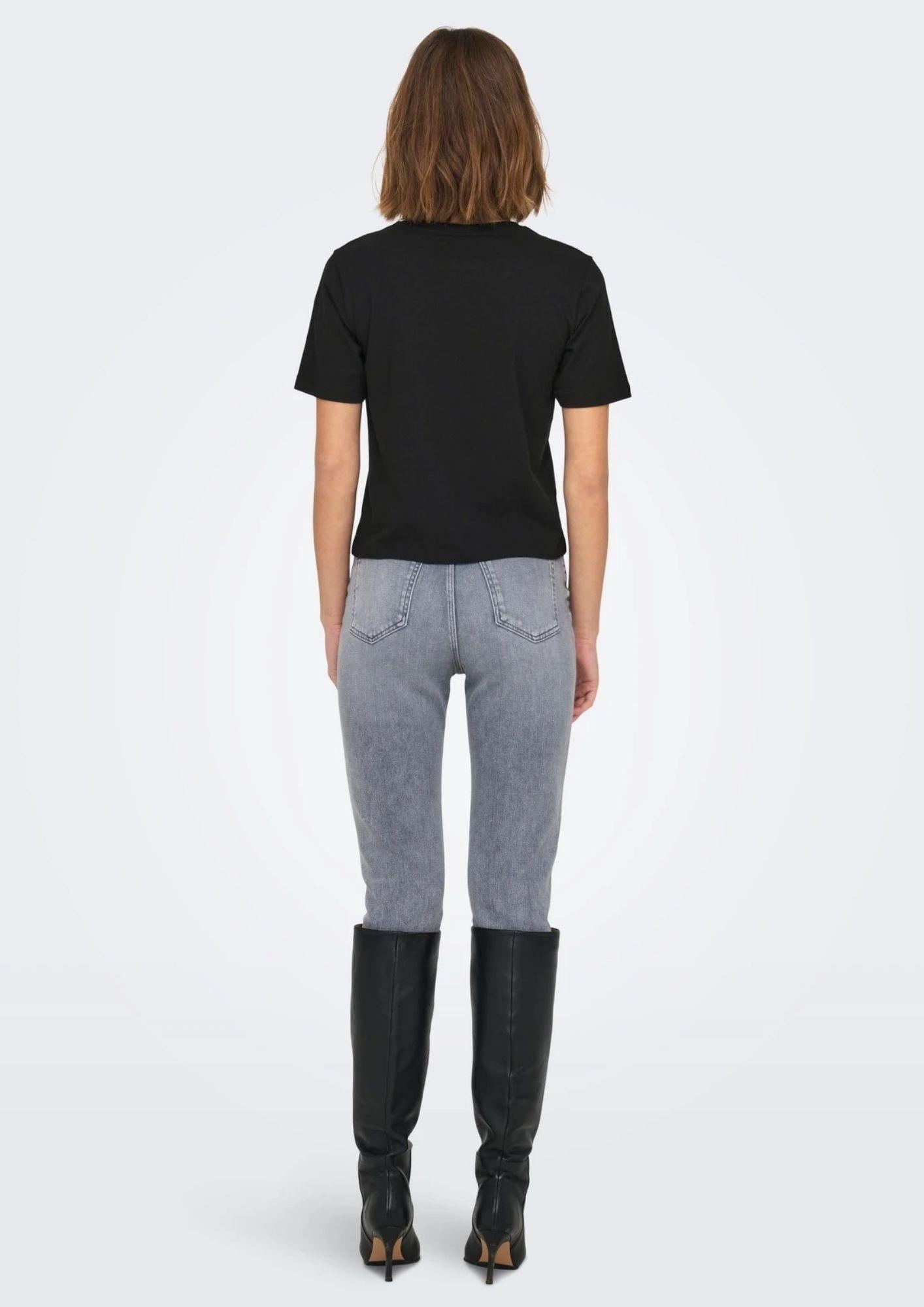 Jacqueline De Yong T-Shirt Donna Rex Nera 15344612 Black JACQUELINE DE YONG