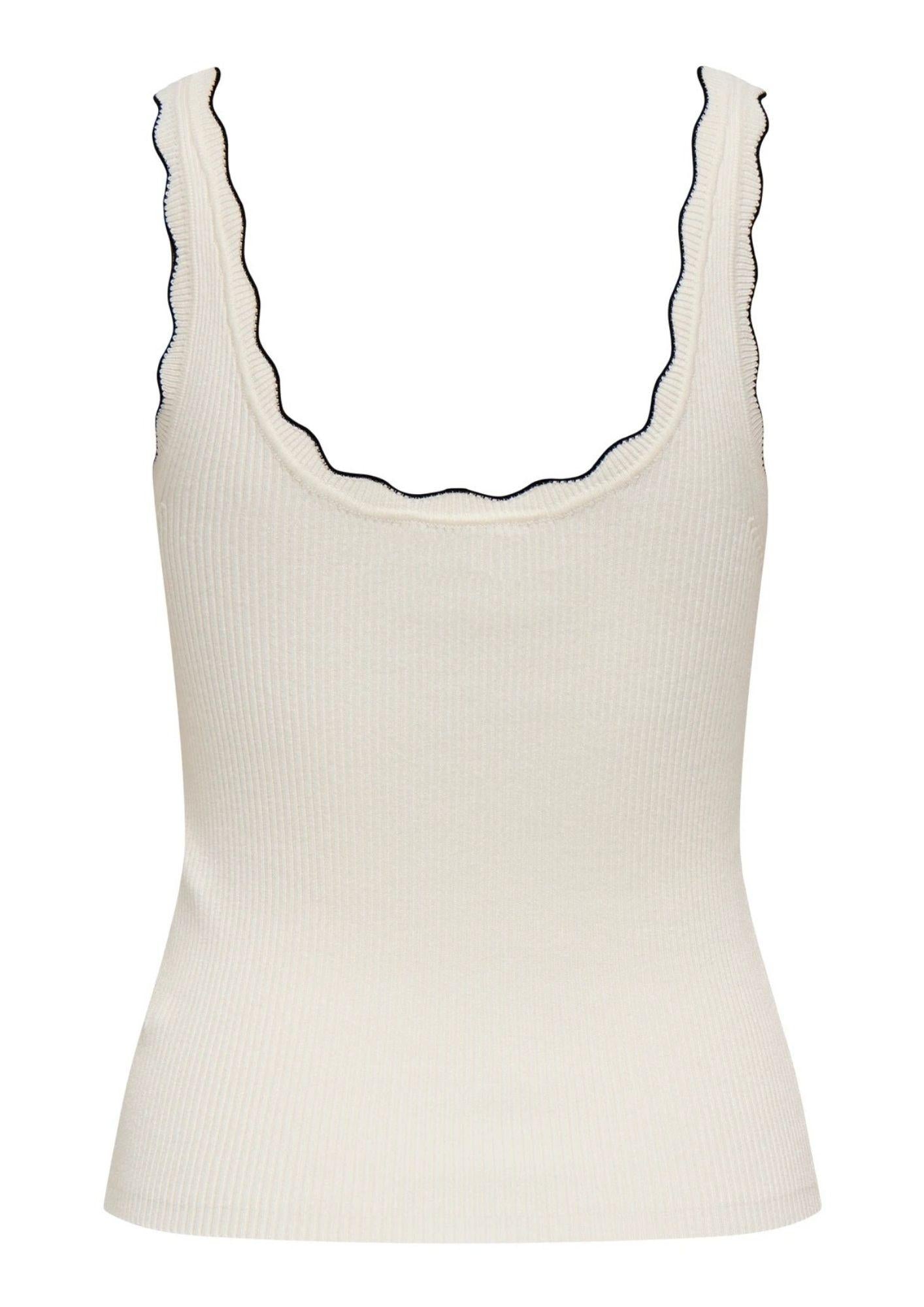 Jacqueline De Yong Top Donna Nanna Bianco e Nero 15290585 Cloud Dancer W. BLACK JACQUELINE DE YONG