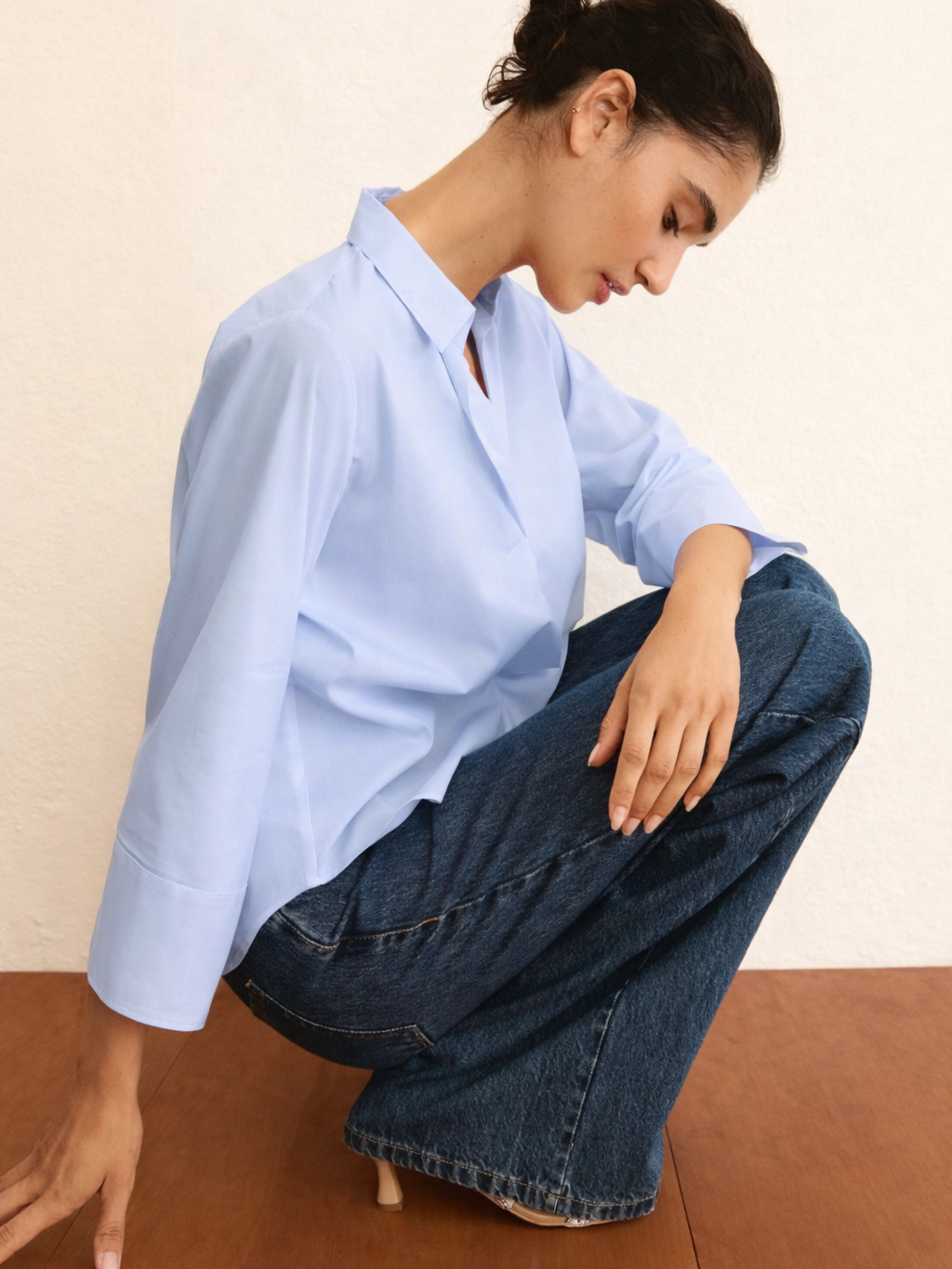 Emme Marella Blusa Donna Emmadorno Azzurra 2615111091200 003 EMME MARELLA