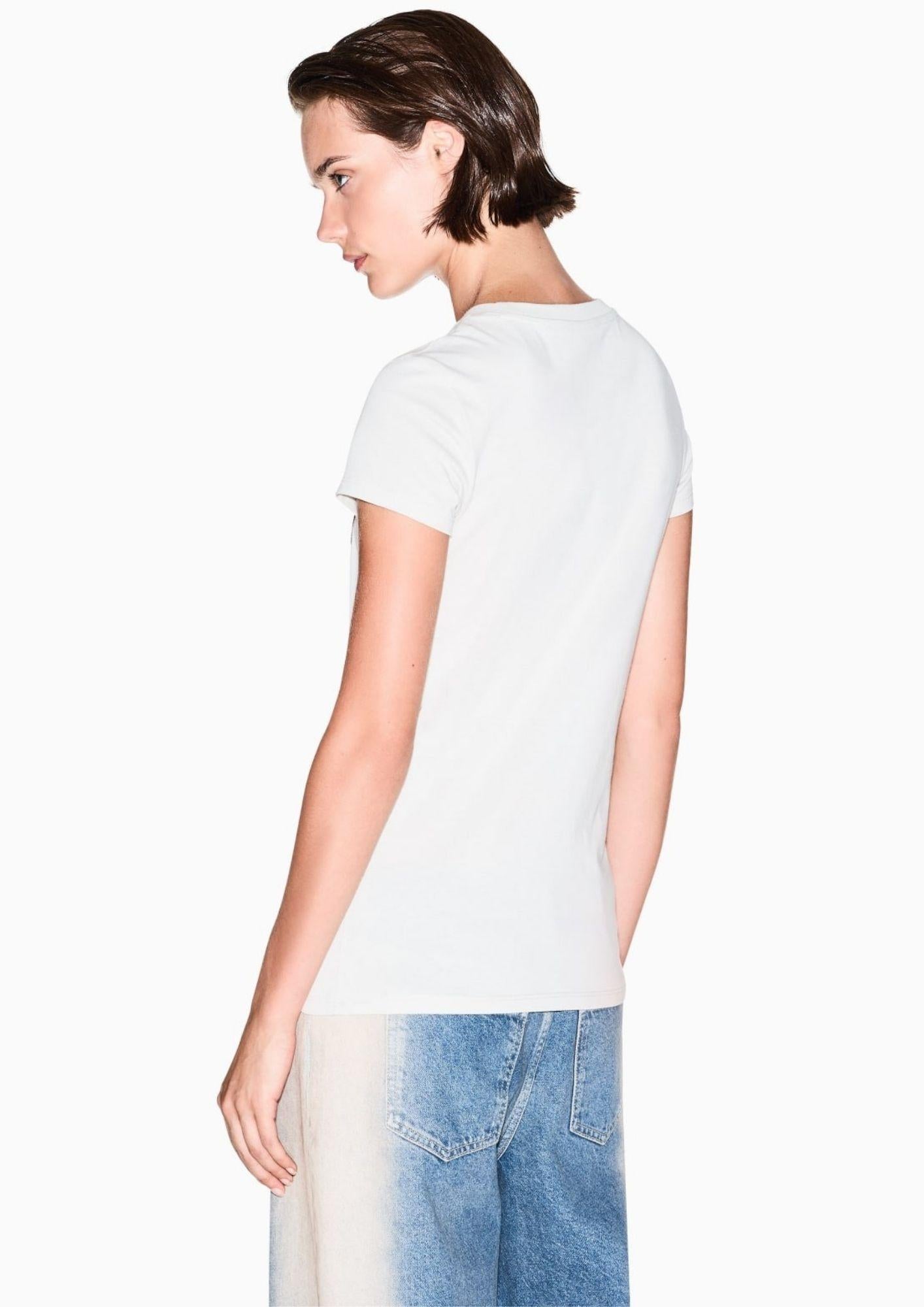 Armani Exchange T-Shirt Donna Bianca 8NYTDL YJ73Z 6110 ARMANI EXCHANGE