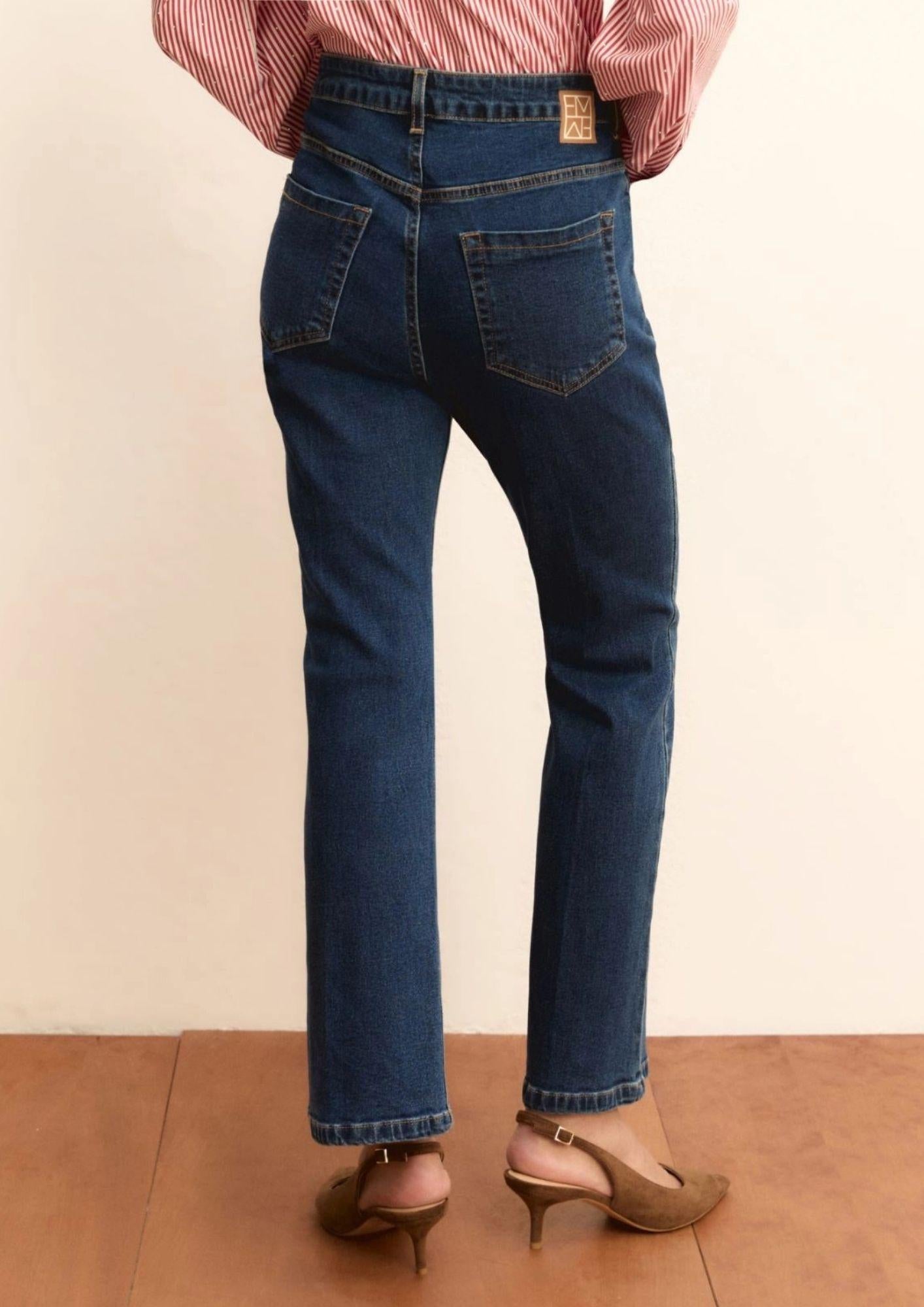 Emme Marella Jeans Donna Emmslimflare Blu Medio 2615181061200 002 EMME MARELLA