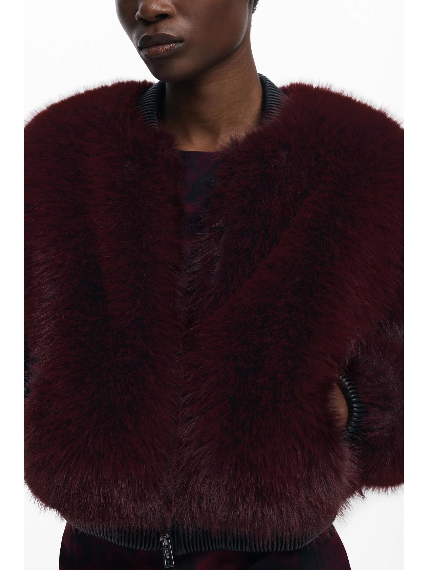 Desigual Giacca in pelliccia color lampone Donna 25WWEW67 3006 DESIGUAL