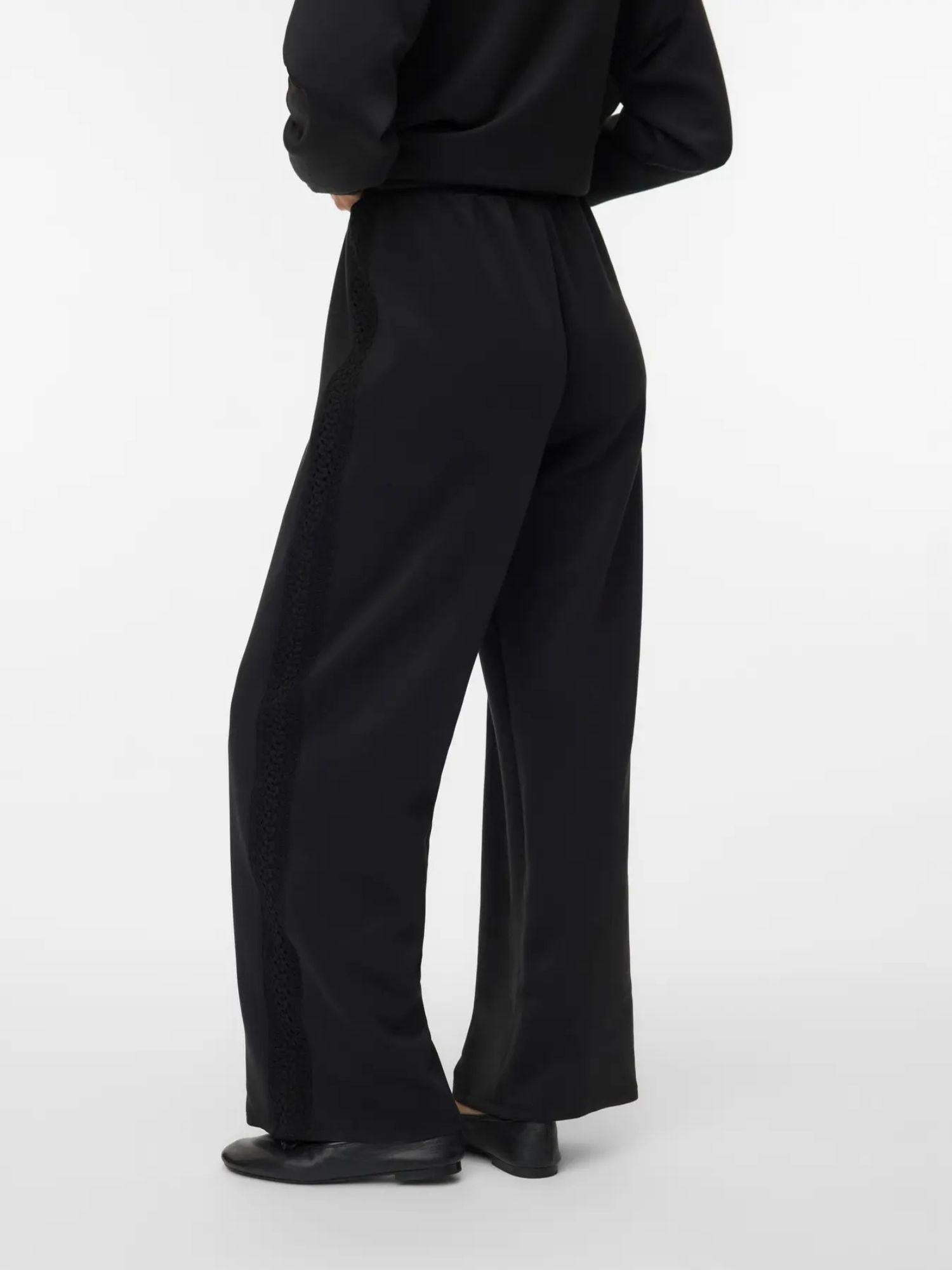 Vero Moda Pantalone Tuta Donna Nero VMInima 10341045 Black BLACK CROCHET VERO MODA