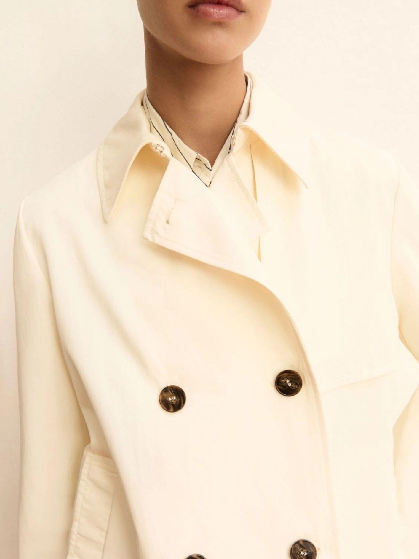 Emme Marella Impermiabile Donna Emmpelota Bianco Lana 2615021091200 001 EMME MARELLA