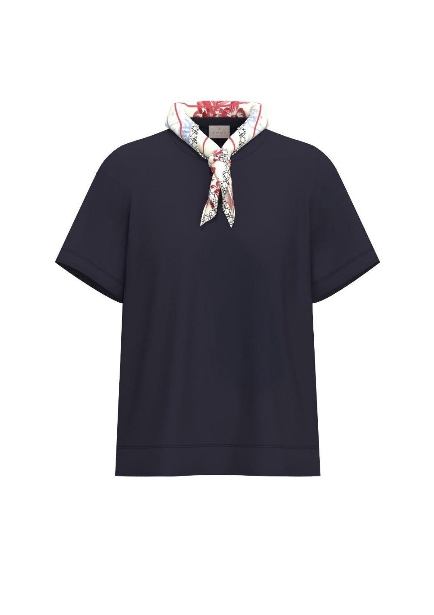 Emme Marelle T-Shirt Donna Emmmaestro Blu 2615971041200 003 EMME MARELLA