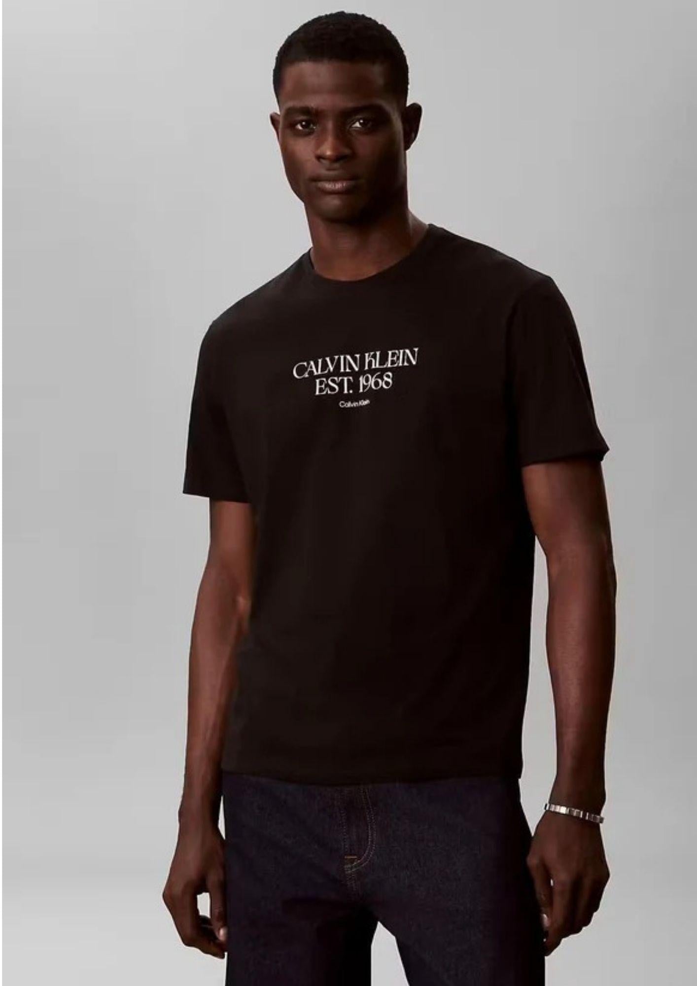 Calvin Klein T-Shirt Uomo Nera LV14RF804G UB1 CALVIN KLEIN