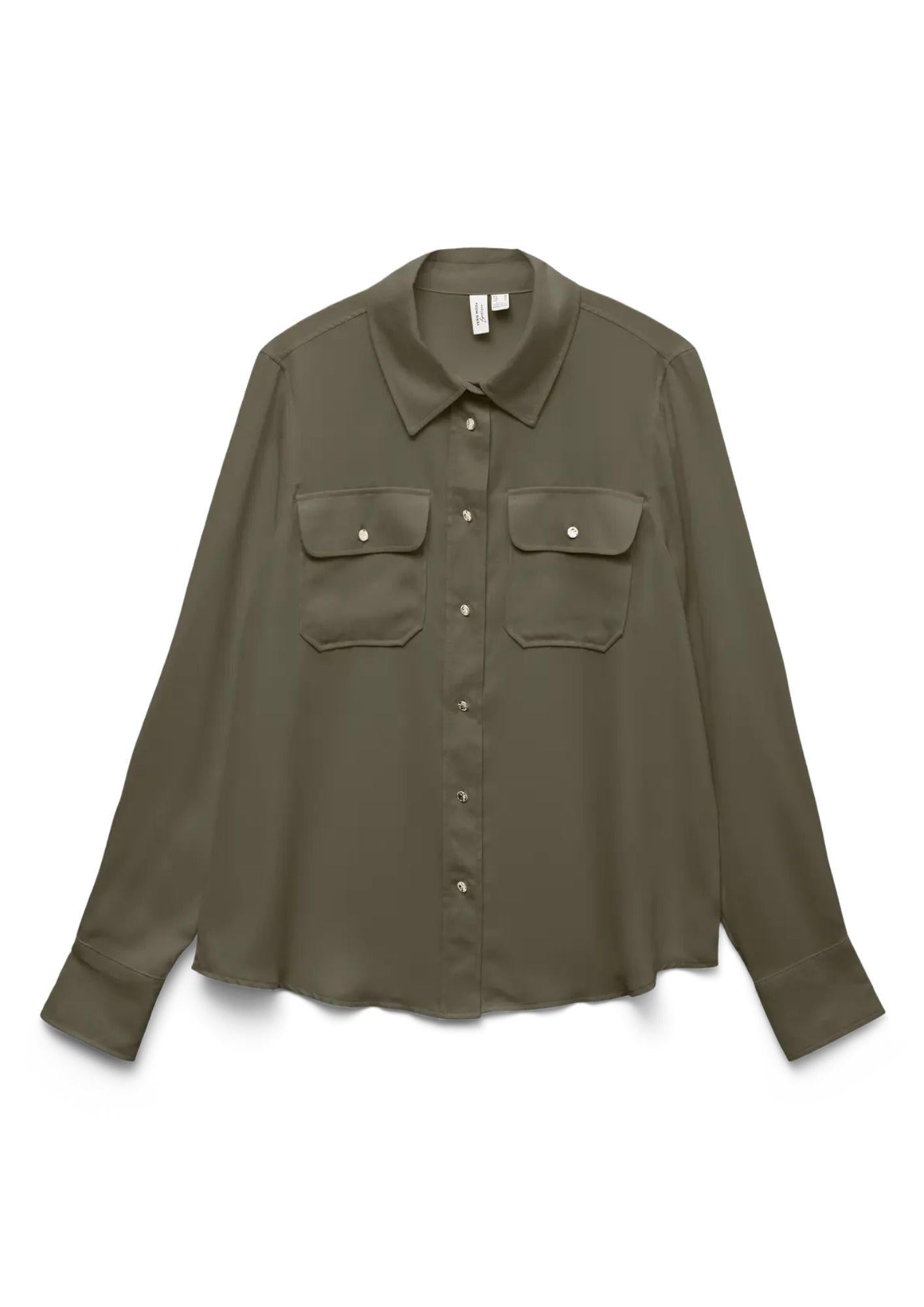 Vero Moda Camicia Donna Hendrix Verde Kalamata 10340844 Kalamata VERO MODA