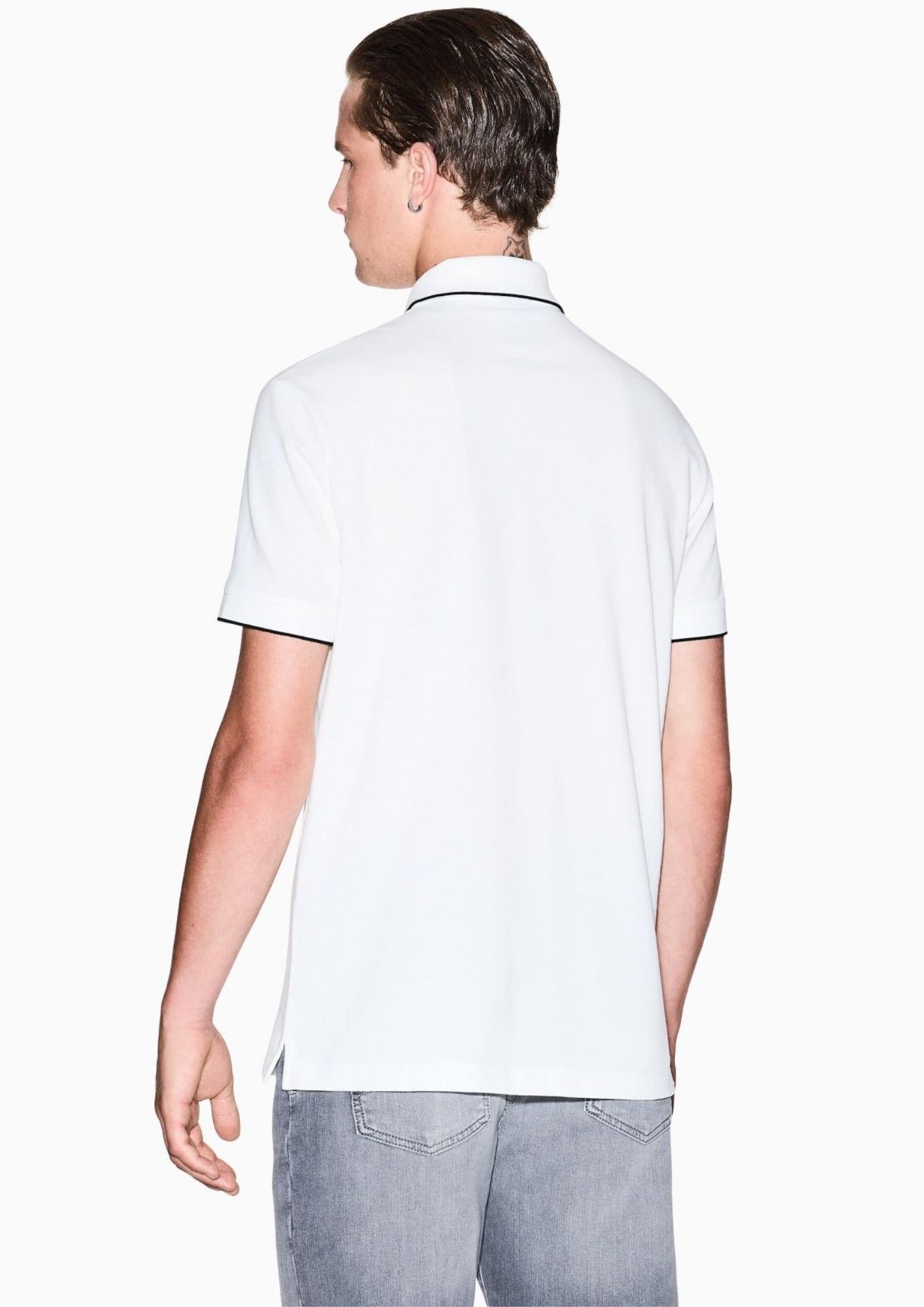 Armani Exchange Polo Uomo Bianca XM001285 AF10366 U0009 ARMANI EXCHANGE